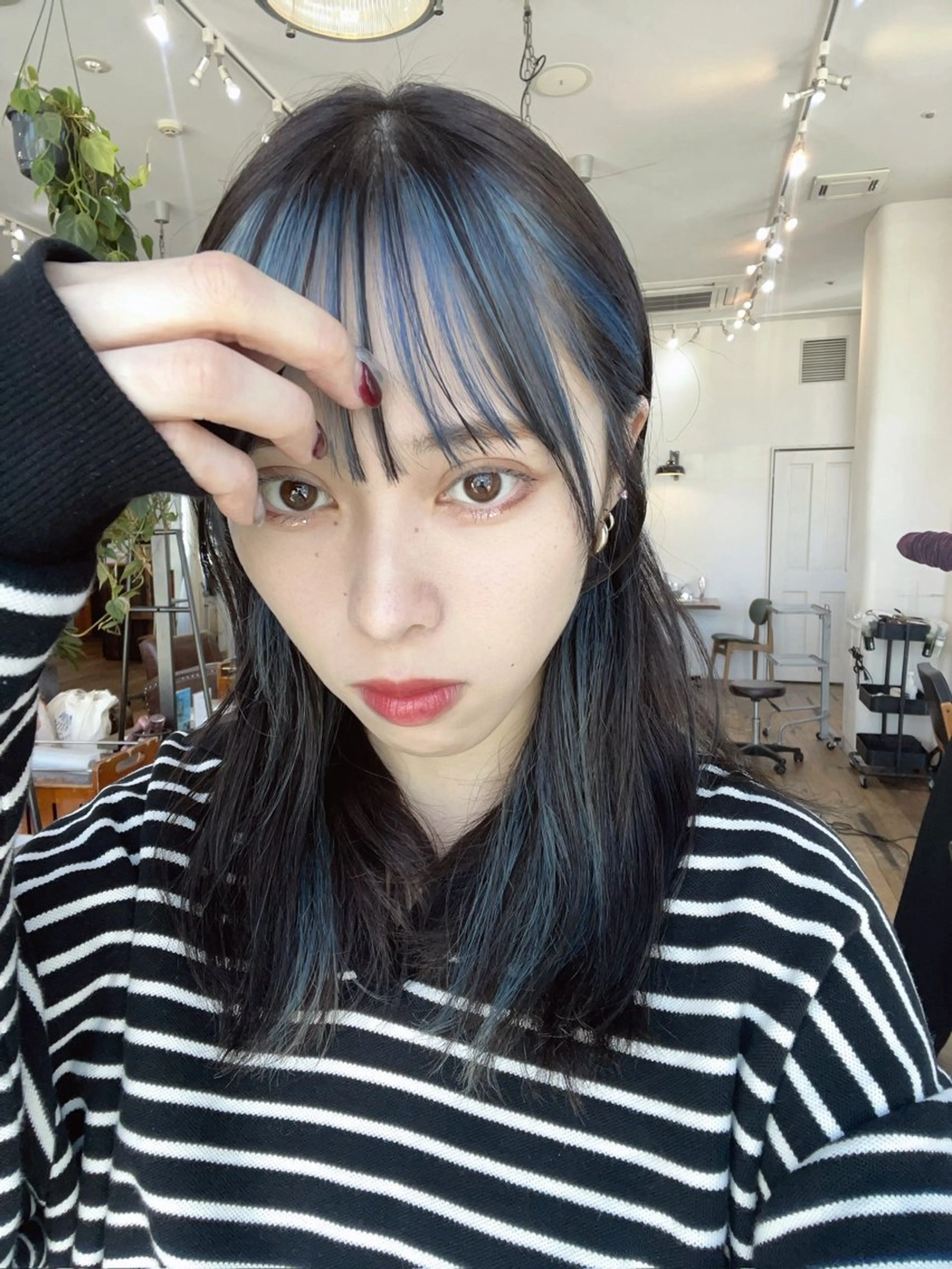 セミロング カラー ブリーチ デザインカラー 似合わせカット‪// 鶴我万唯華のヘアスタイル