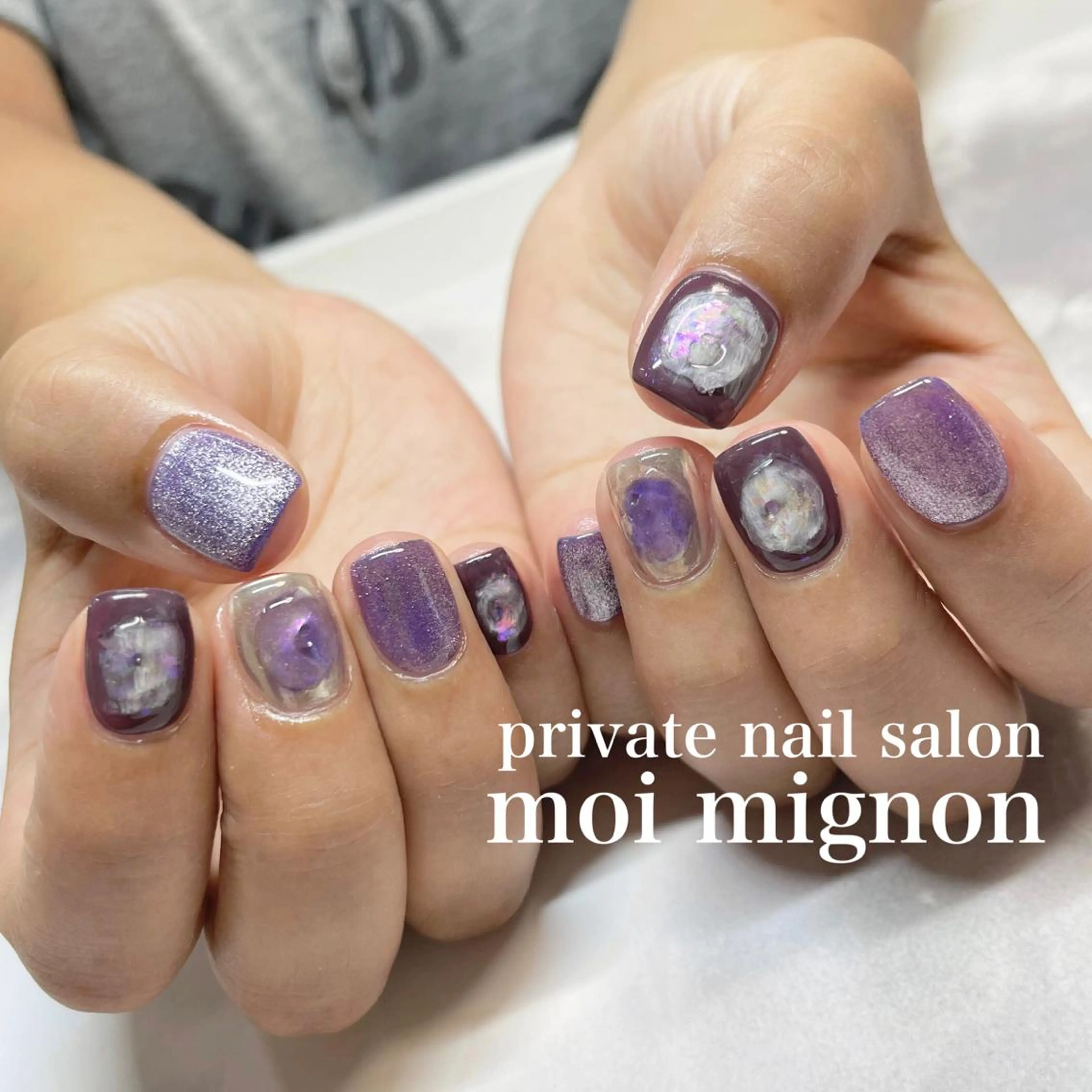 ネイル ニュアンスネイル スクエアネイル ハンドネイル nailist Aki♡のネイルデザイン