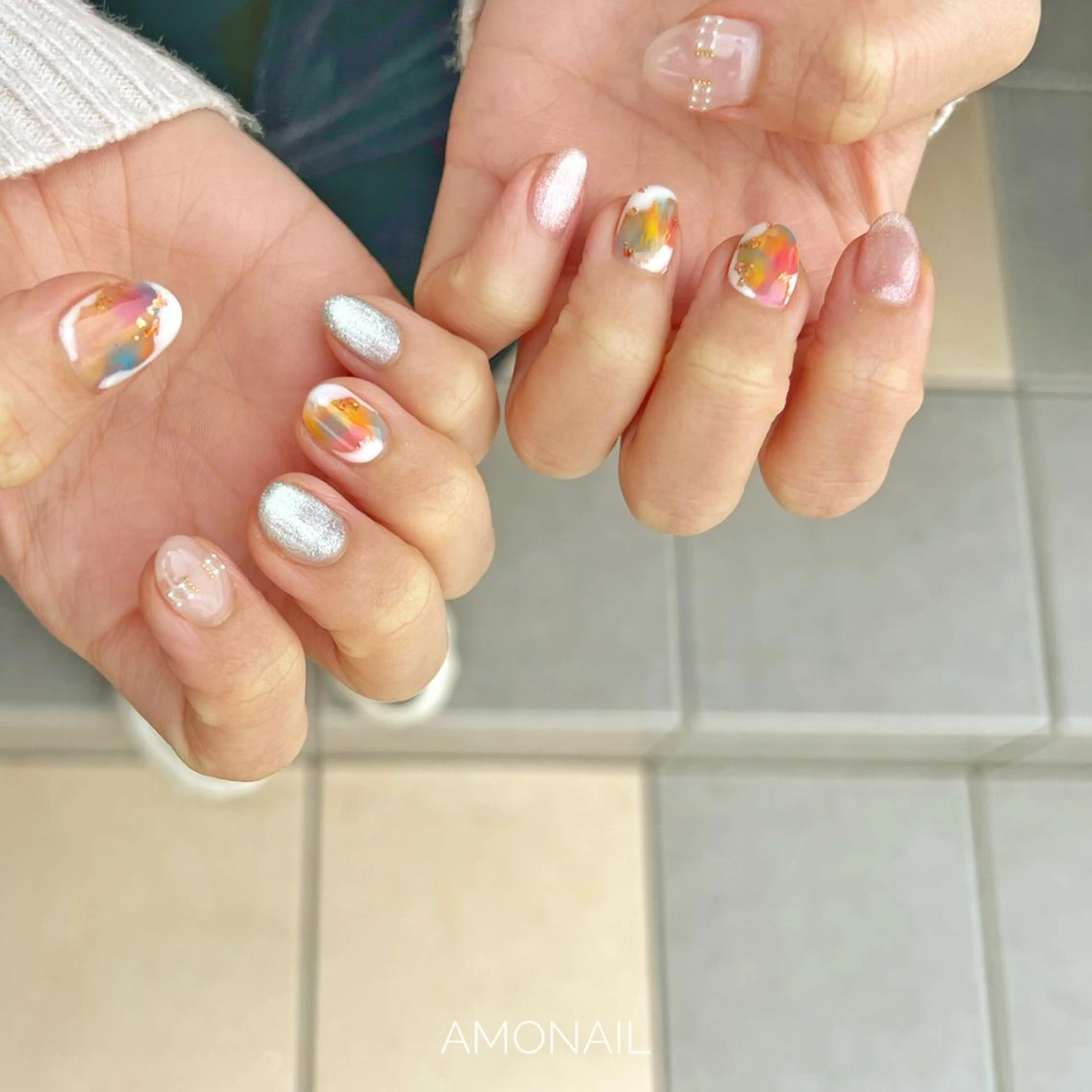 ネイル アートネイル フットネイル ニュアンスネイル ピスタチオネイル 唐笠 祥子のその他イメージ