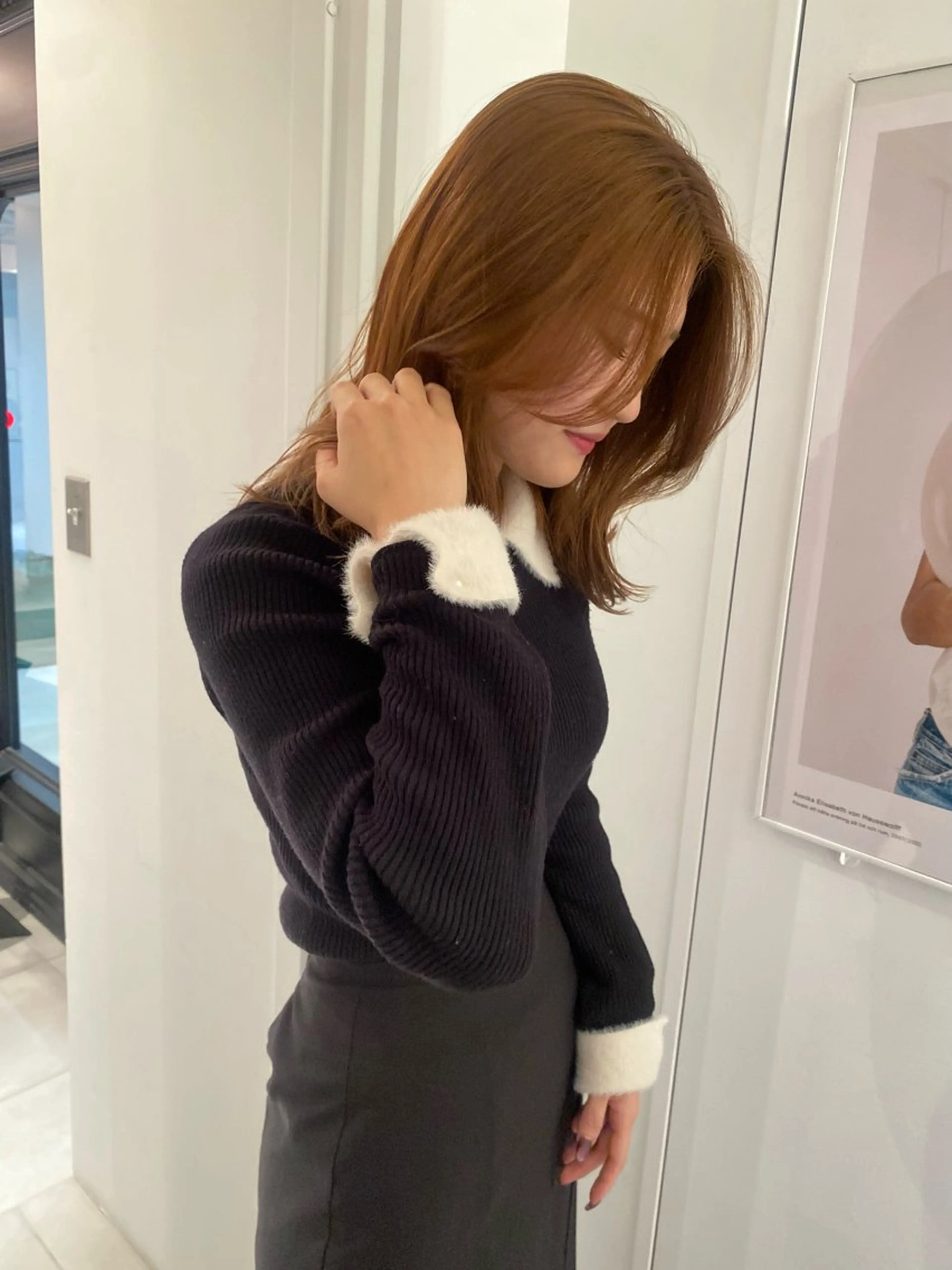 セミロング カラー ヘアカラー riria/ボブ /ブラウンカラー🎀のヘアスタイル