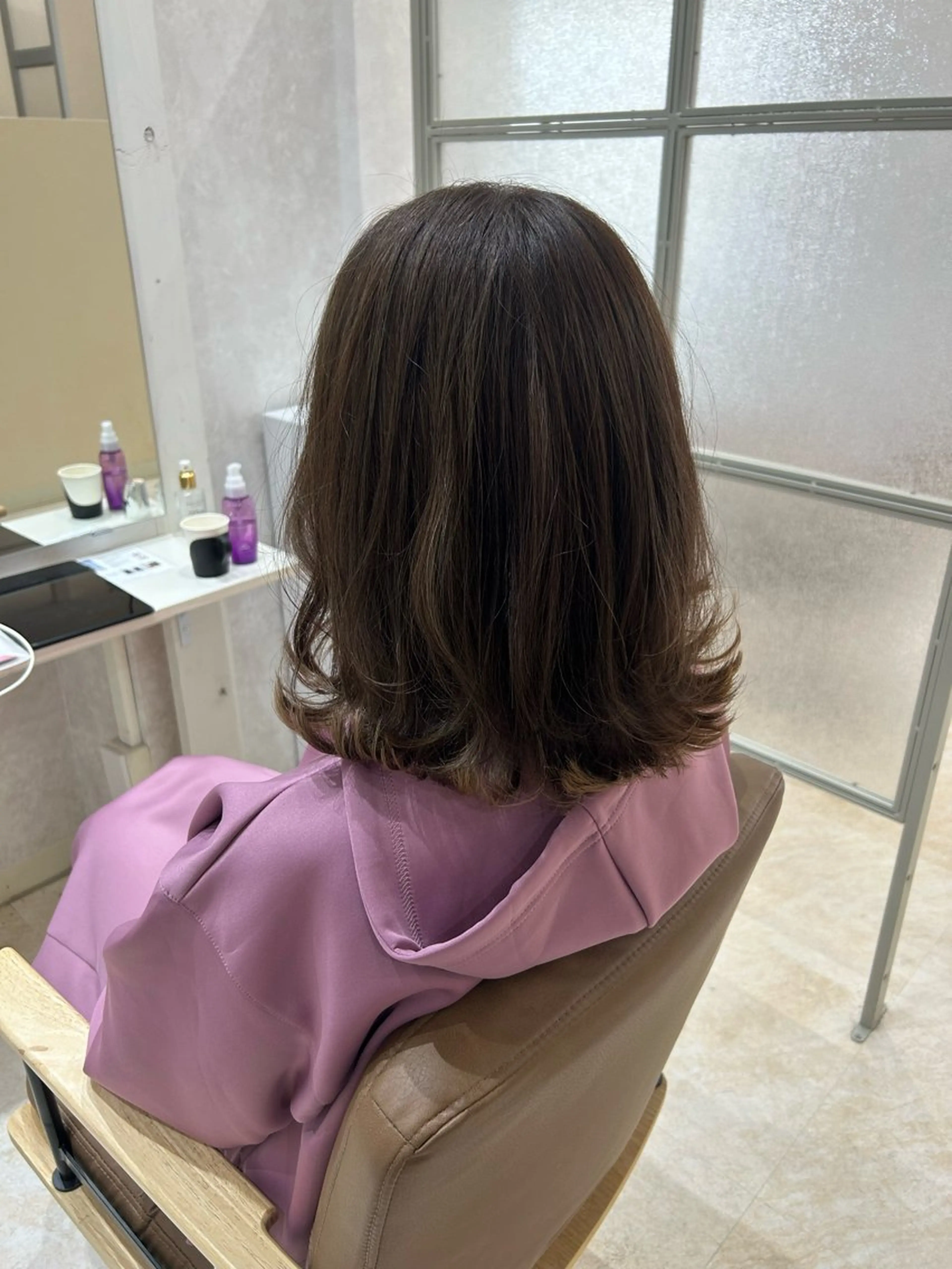 ミディアム カラー カット ヘアカラー トリートメント ヘアセット 💙まこと💙艶 カラー(Rico)のヘアスタイル