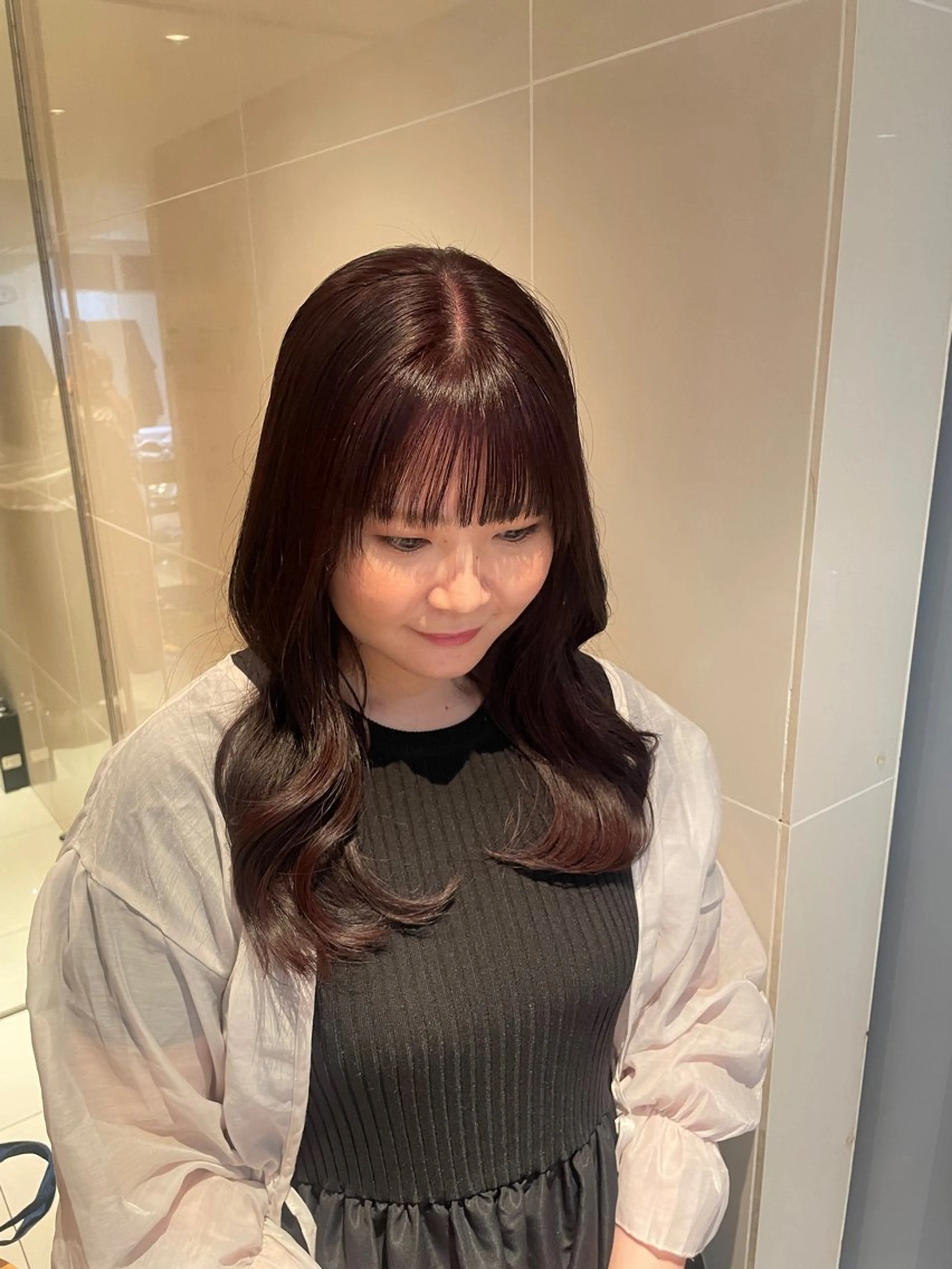 ロング トリートメント カット ヘアカラー トリートメント 縮毛矯正/レイヤー /ひかるのヘアスタイル