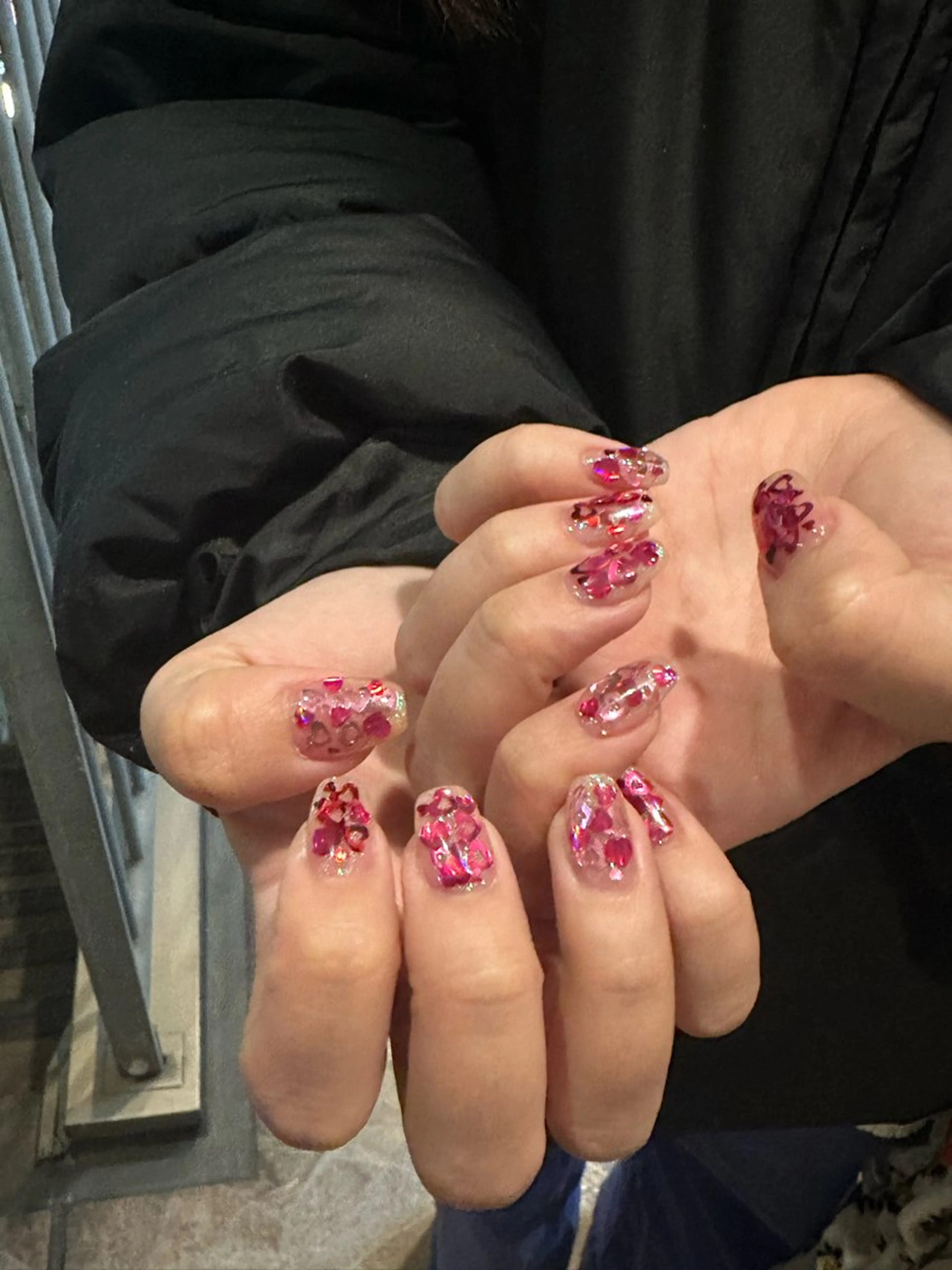 ネイル ハート ハンドネイル WOLTOKYO渋谷 yunaのネイルデザイン