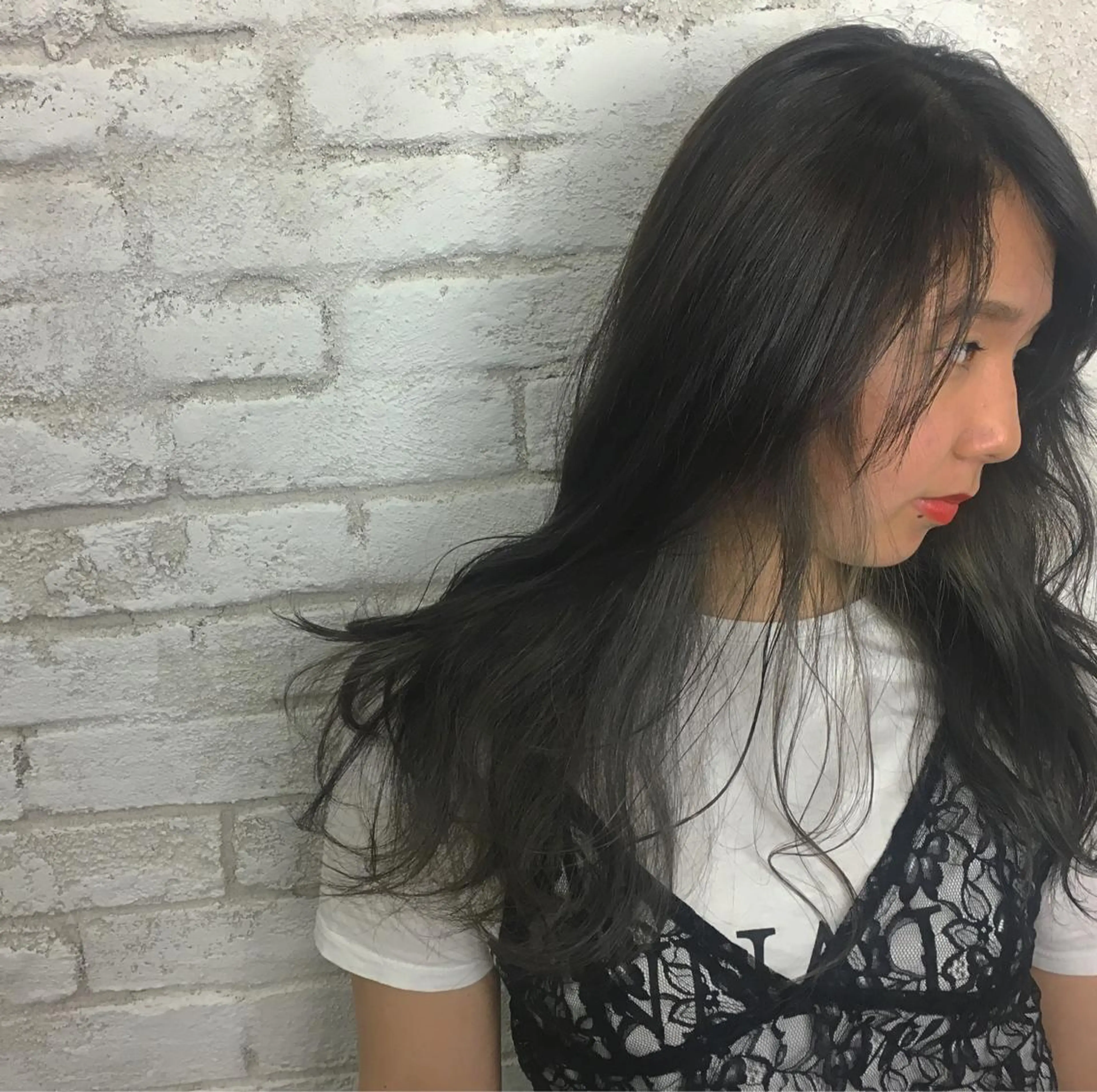 セミロング カラー イルミナカラー boutique misakiのヘアスタイル