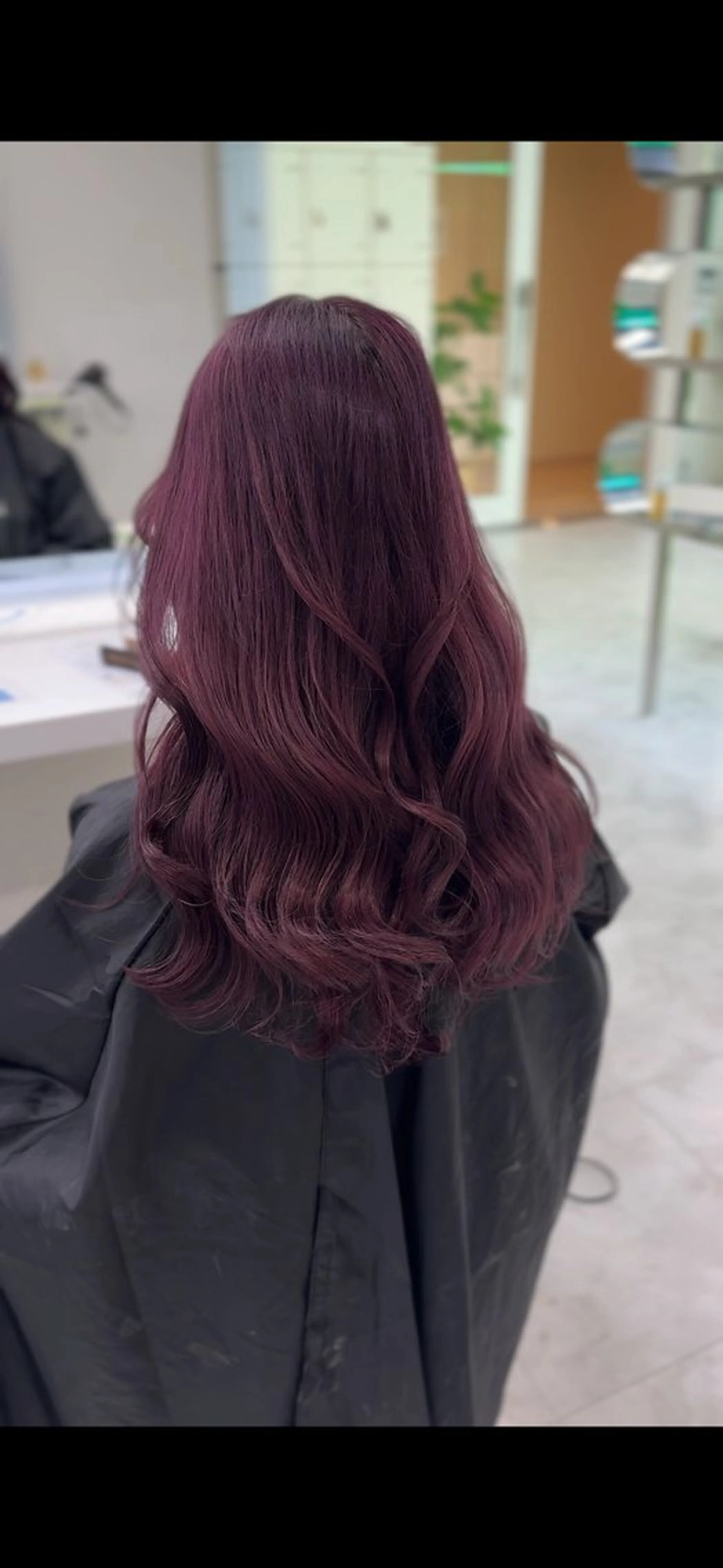 ロング カラー ラベンダーカラー ピンクカラー ピンクラベンダー ヘアカラー 【直前割】透ける艶髪 ♡ストレートのヘアスタイル