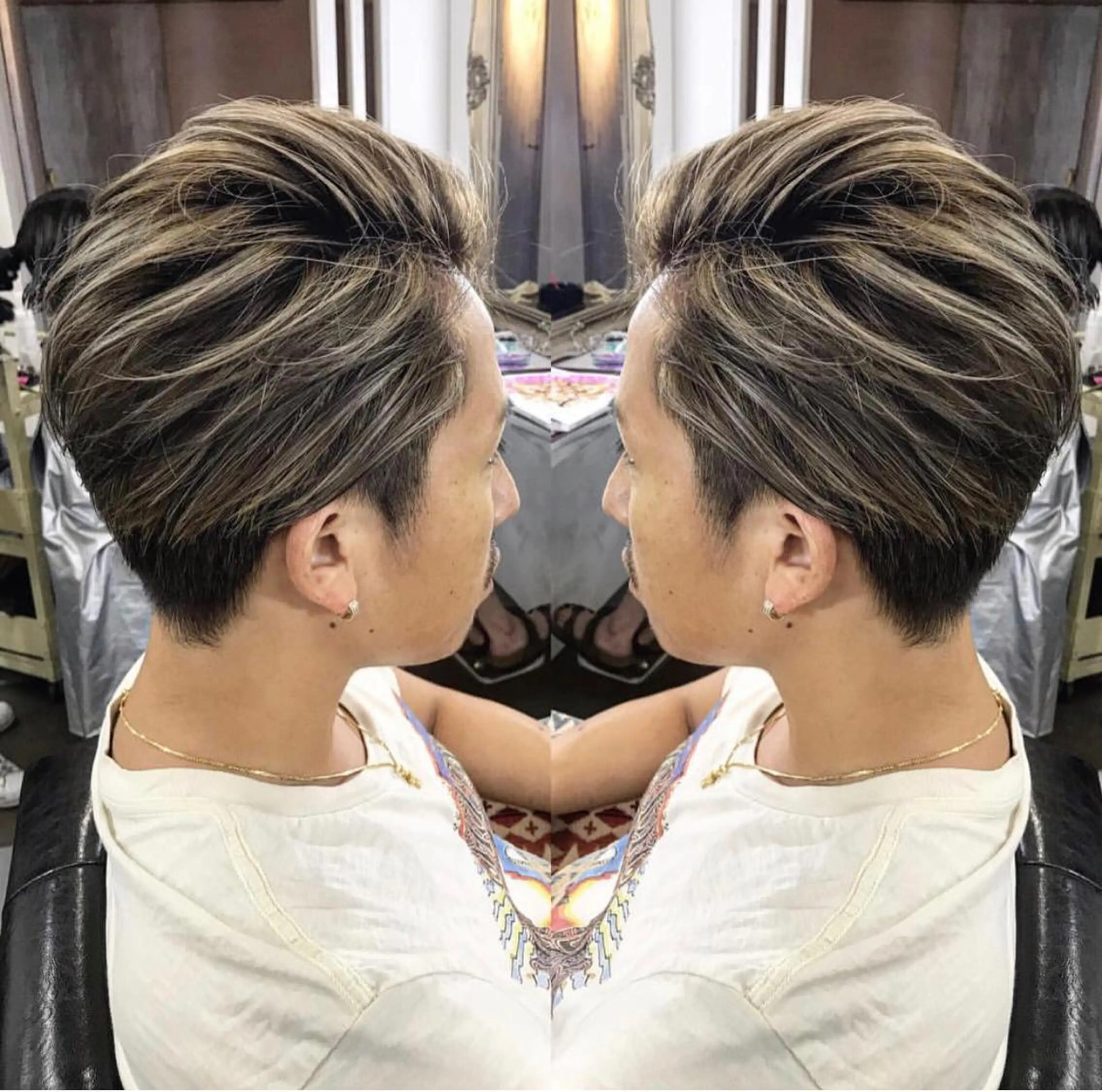 カラー メンズ rollen所属・美魔女 美容師NAOのヘアスタイル