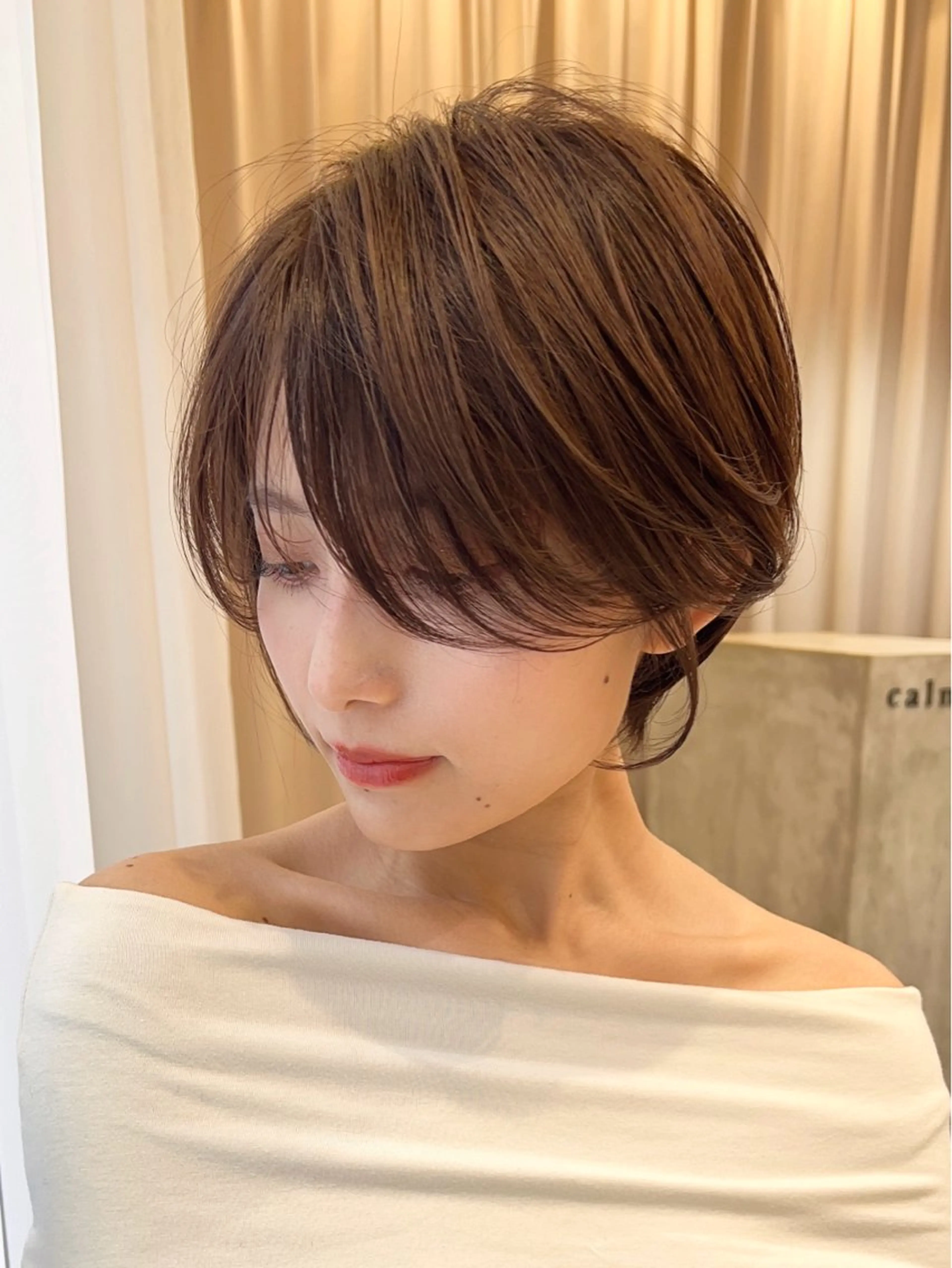 ショート カット ヘアカラー トリートメント calna by  elmo所属・ショート特化美容師 大阪京橋　大本　渉のヘアスタイル
