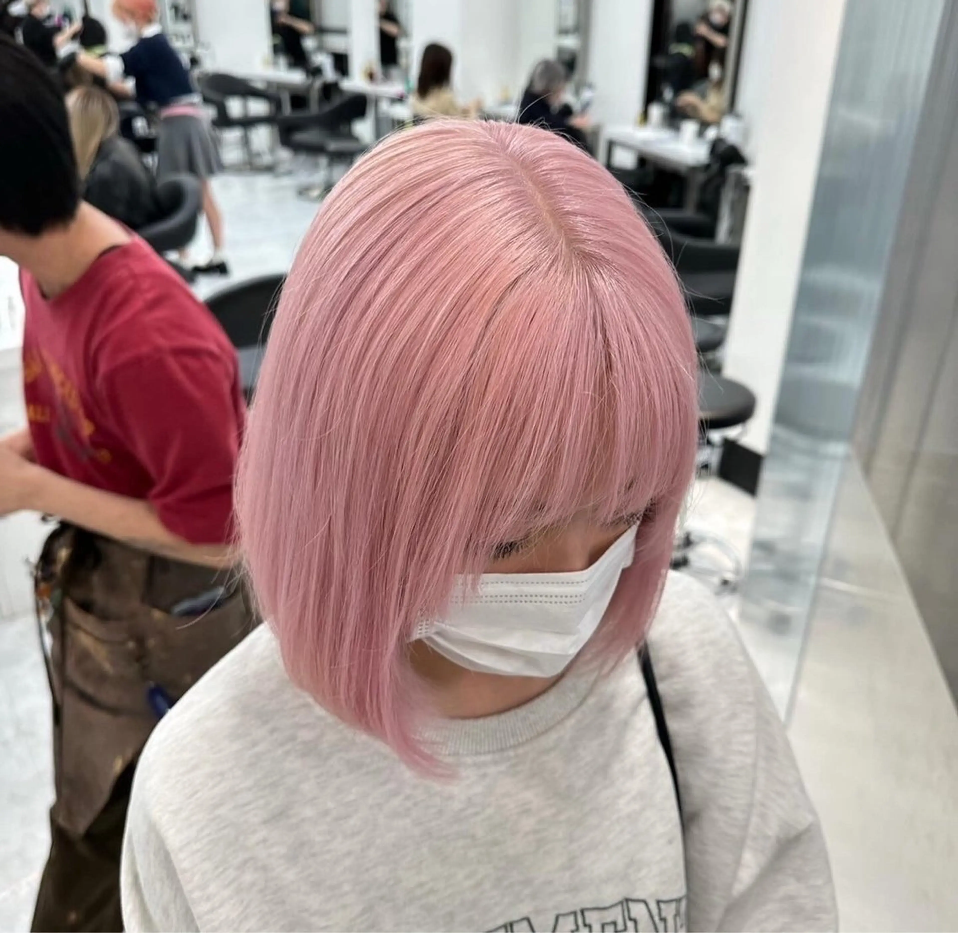 ショート カラー ヘアカラー ヘッドスパ ヘアセット 🫧韓国風透明感 ヘア🫧towaのヘアスタイル