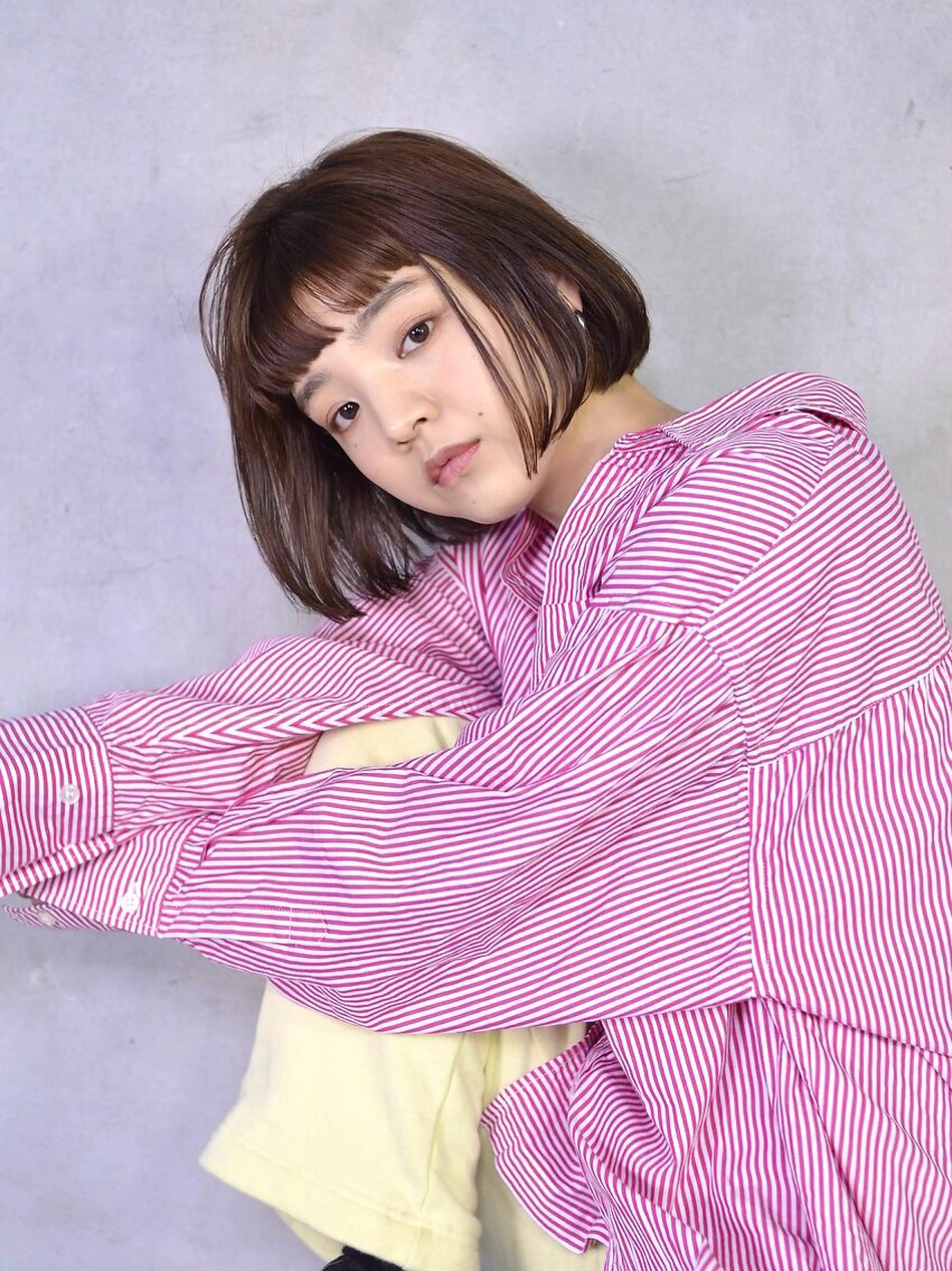 ショート カット パーマ トリートメント 髪質改善/ヘアケア coiiはしもとはなのヘアスタイル