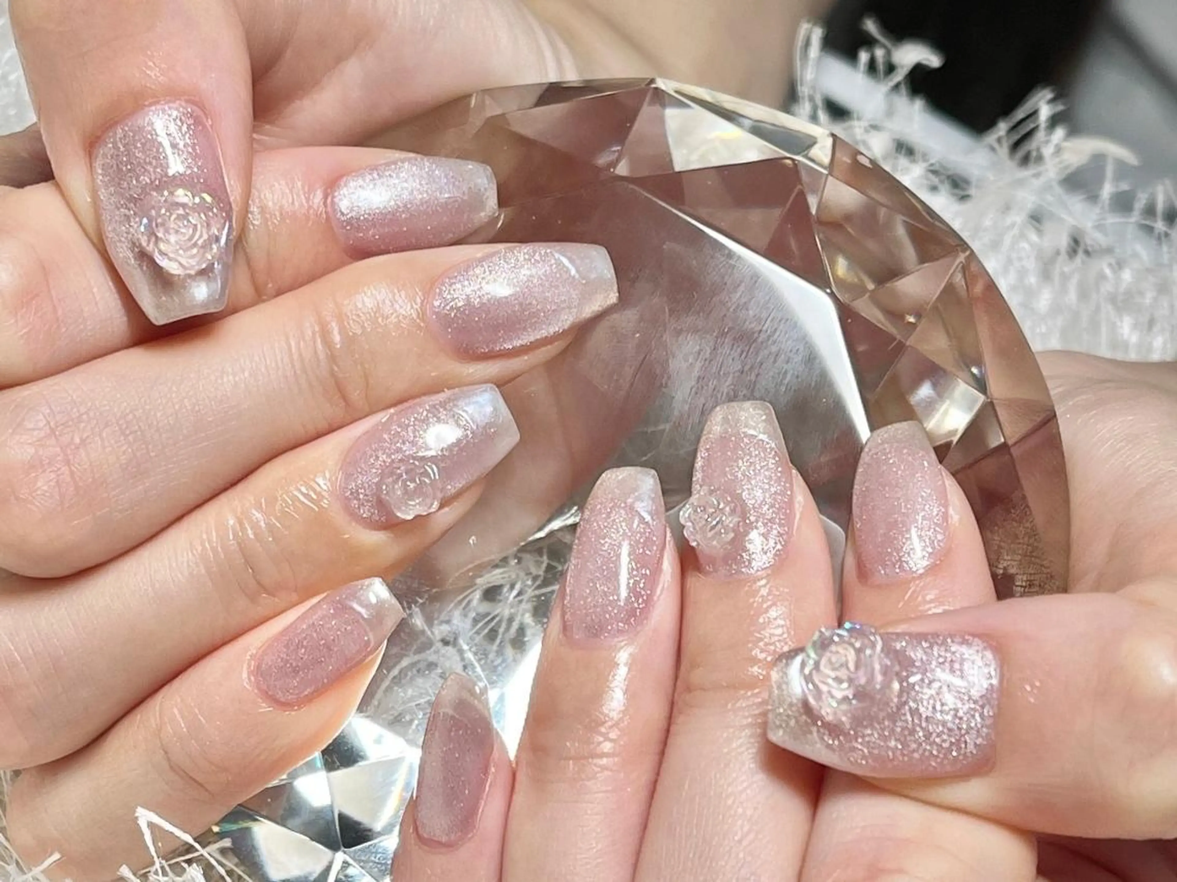 ネイル 長さ出し フレンチネイル ジェルネイル グラデーション 韓国ネイル ハンドネイル Nail&eye Belire 新宿のネイルデザイン