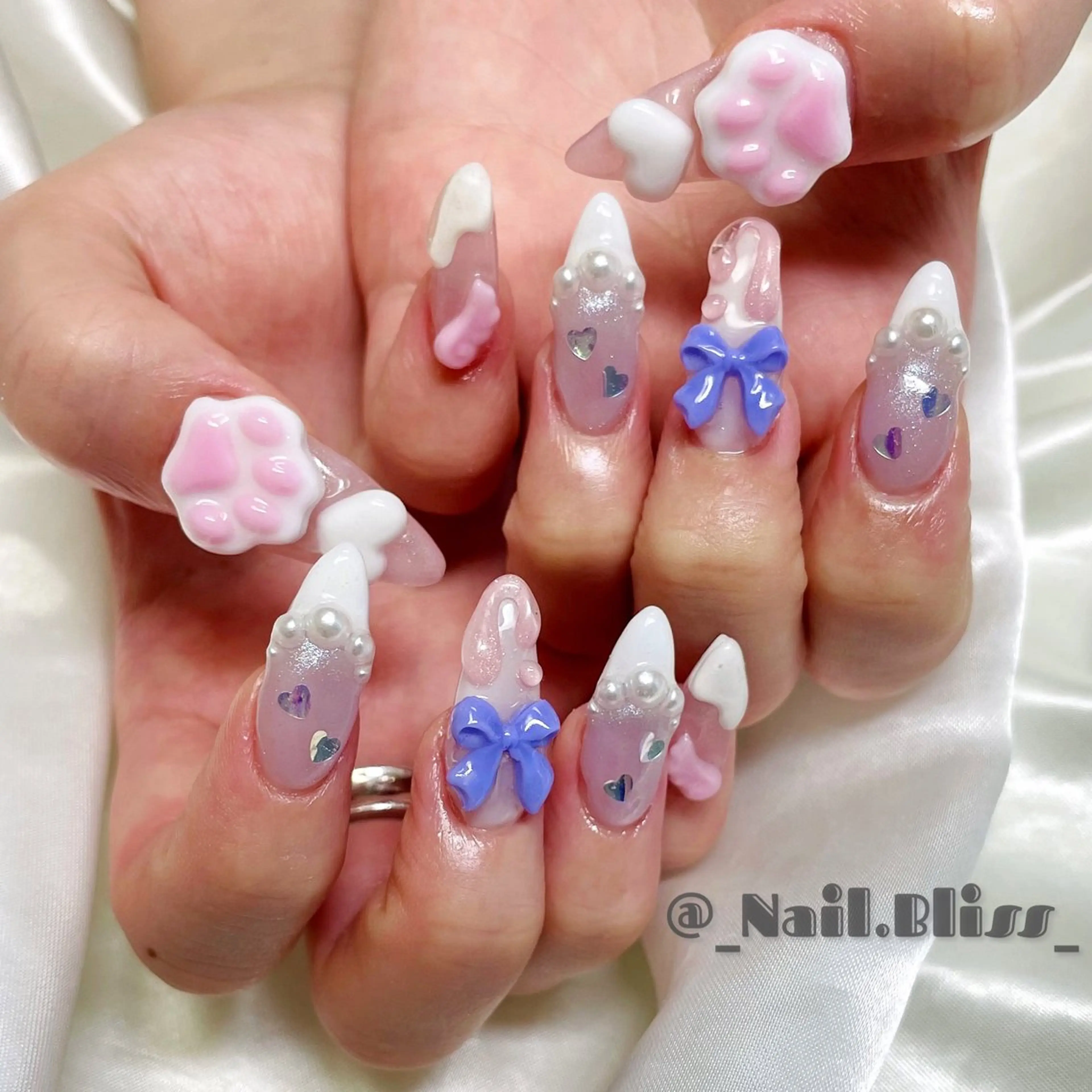 ネイル 持ち込み ハンドネイル NAIL BLISSのネイルデザイン