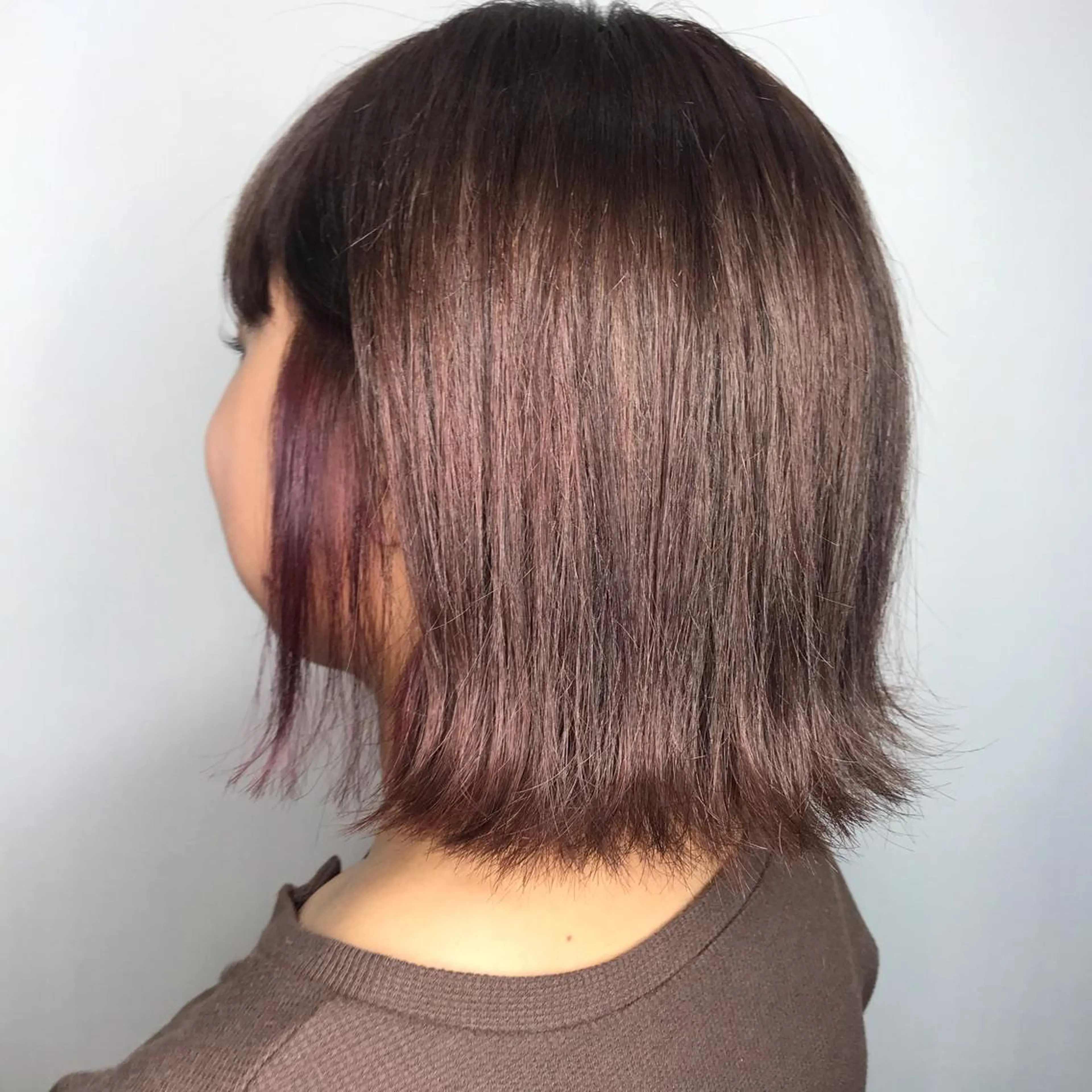 ショート チョコレートブラウン 透明感韓国ヘア♡ みつきのヘアスタイル