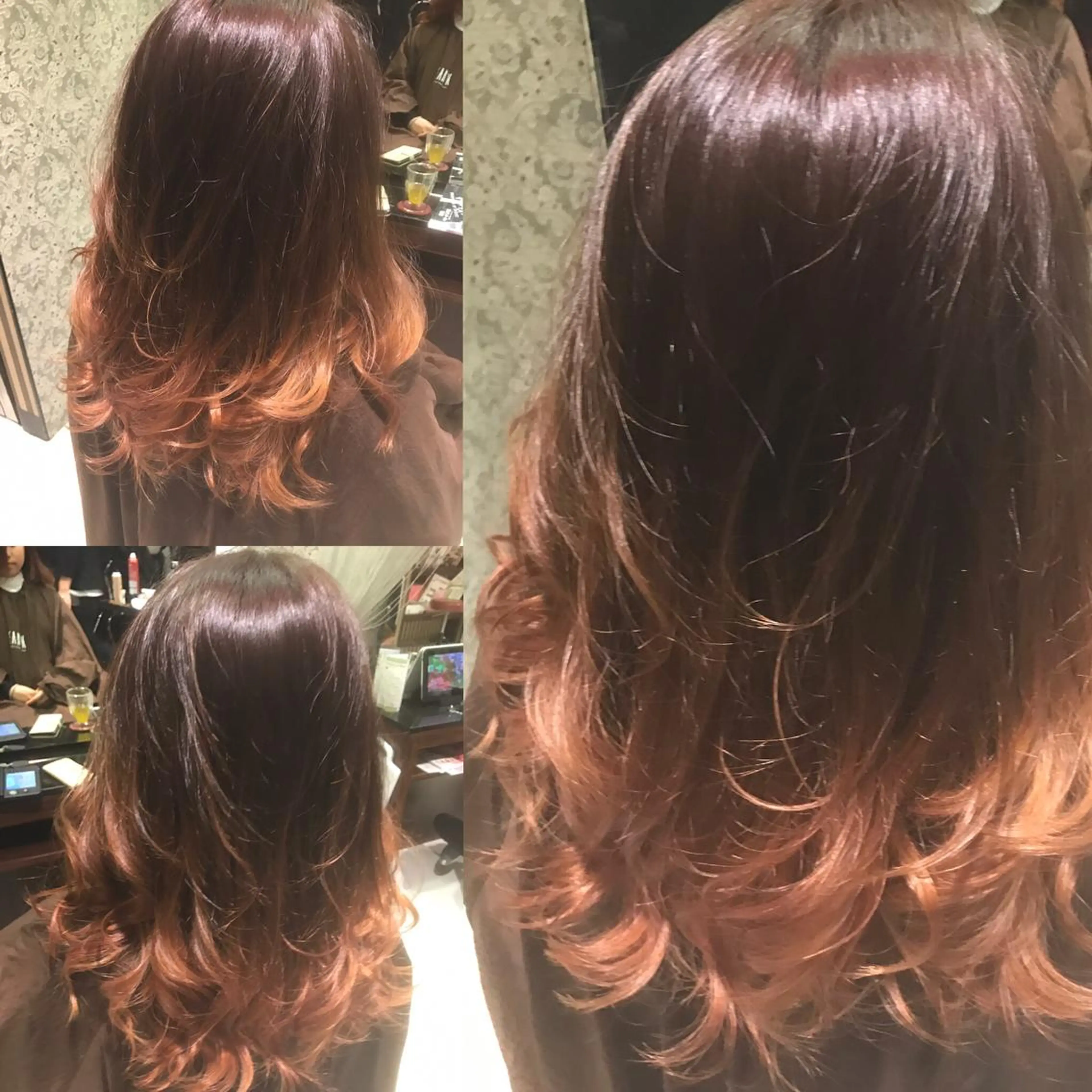 セミロング カラー グラデーションカラー ピンクカラー 🔹TOMO🔹 圧倒的経験値🔹のヘアスタイル