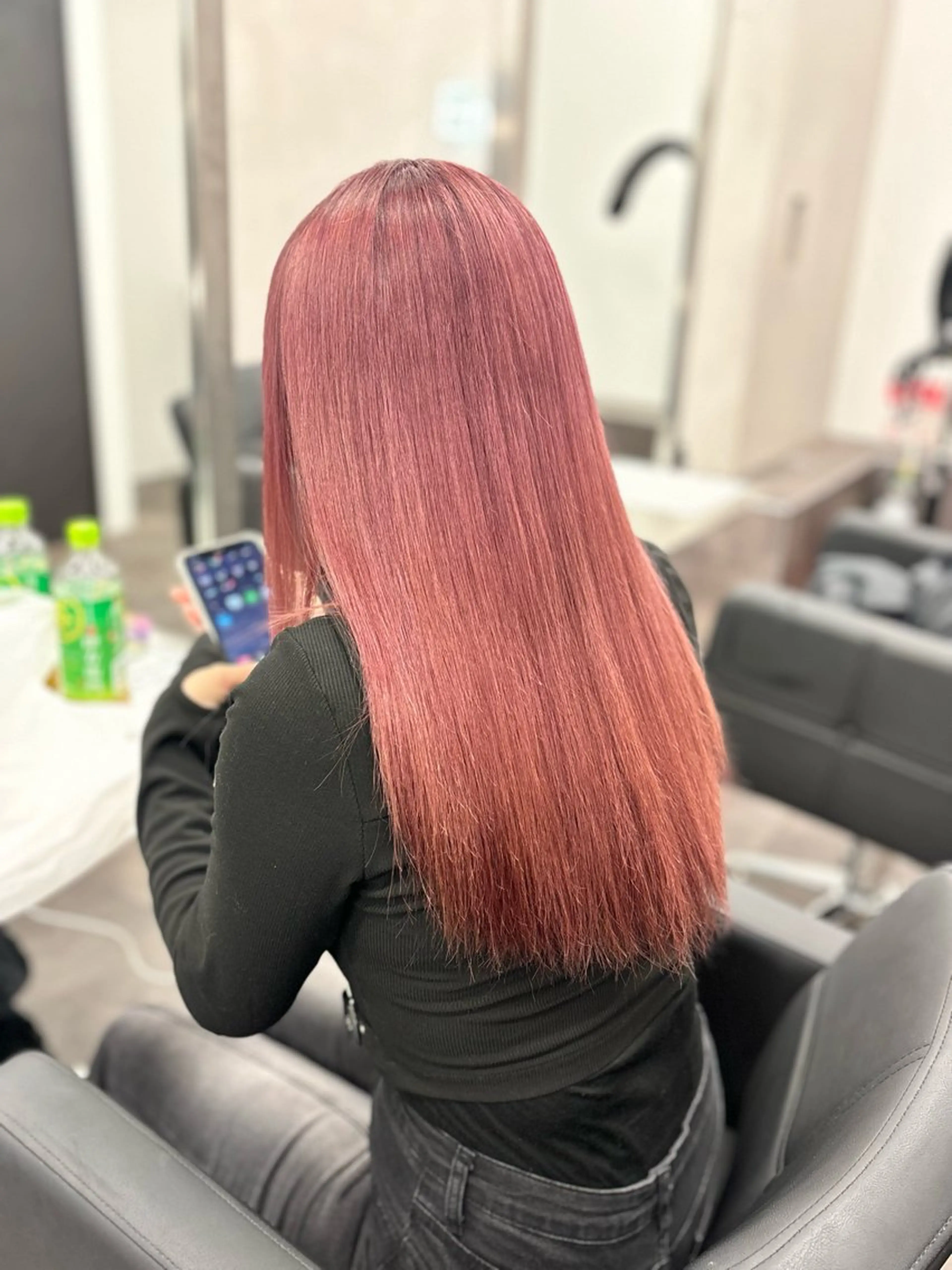 ロング カラー ブリーチ ピンクカラー GARTE所属・ゲンキ /カットモデル募集のヘアスタイル