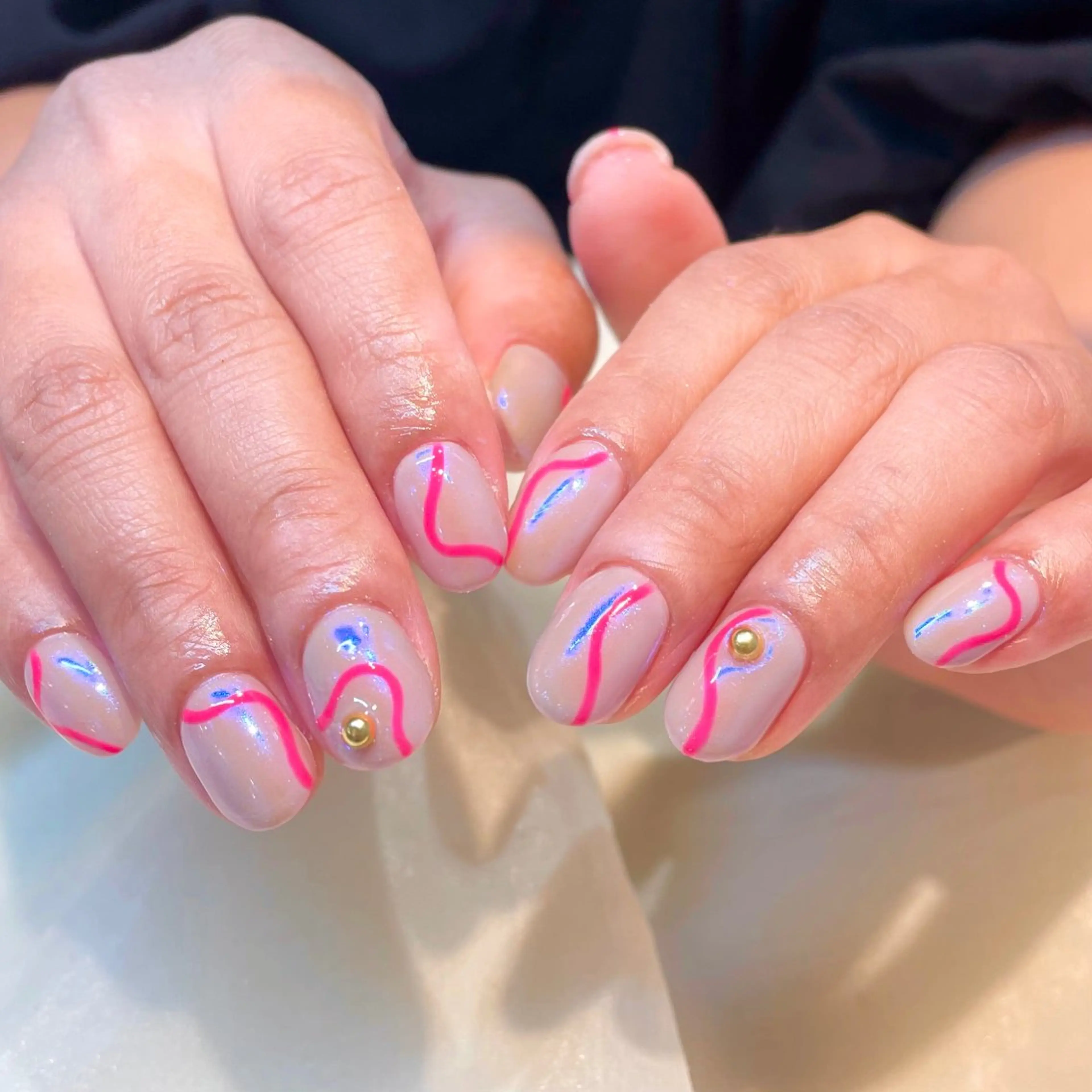 ネイル ハンドネイル 新井 ひなののネイルデザイン