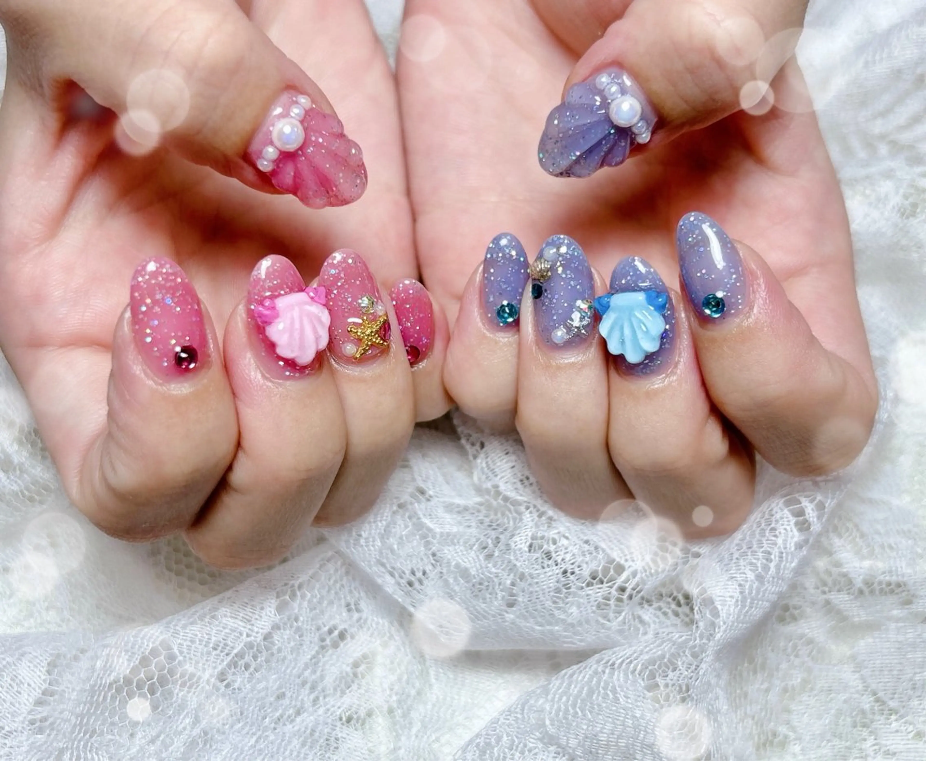 ネイル ぷっくりネイル ハンドネイル FLARE NAIL フレアネイルのネイルデザイン