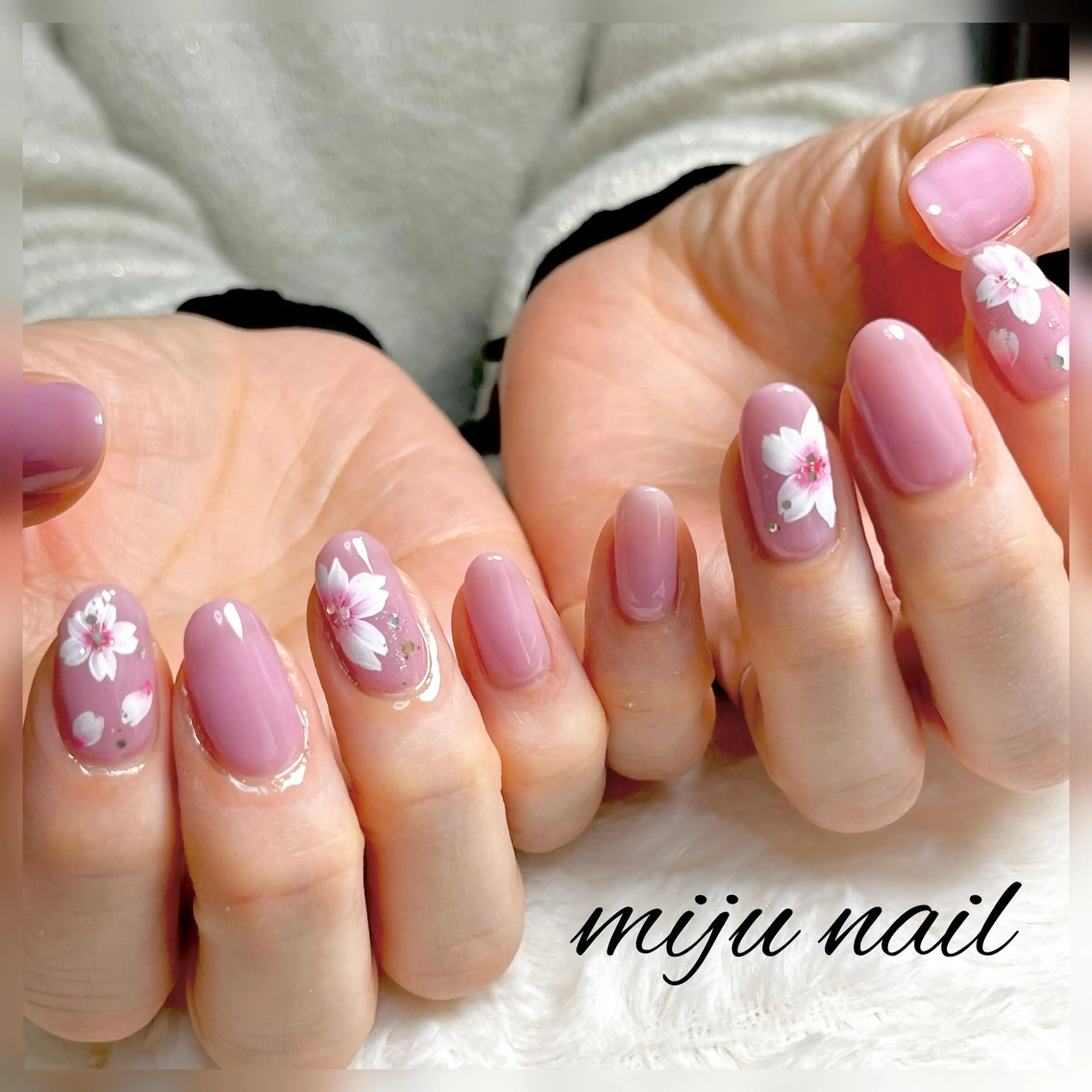 ネイル ❁miju nail 大人上品/自爪育成のネイルデザイン