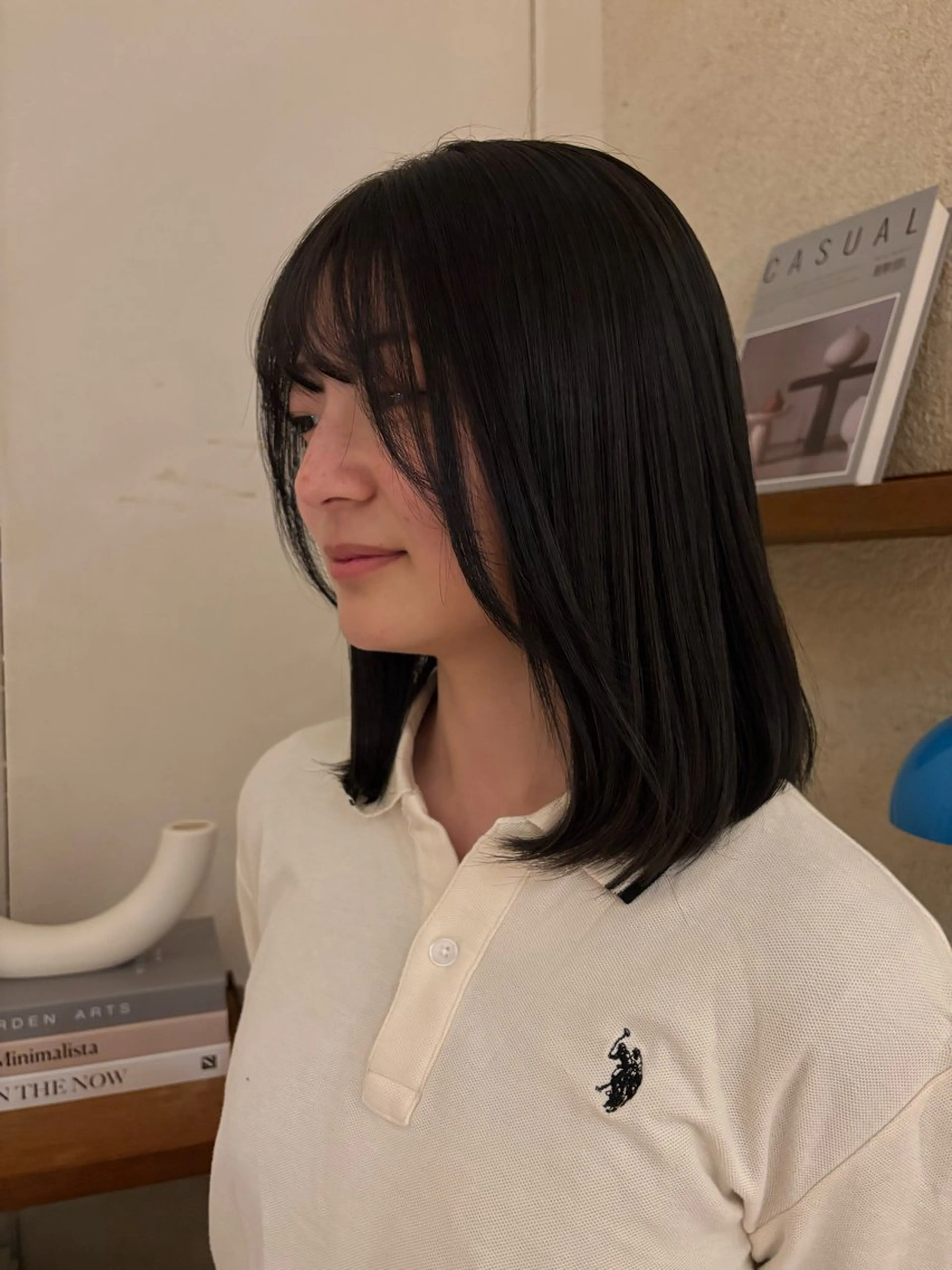 カラー ヘアカラー 玲音/ストレート/ 暖色カラー/大阪のヘアスタイル