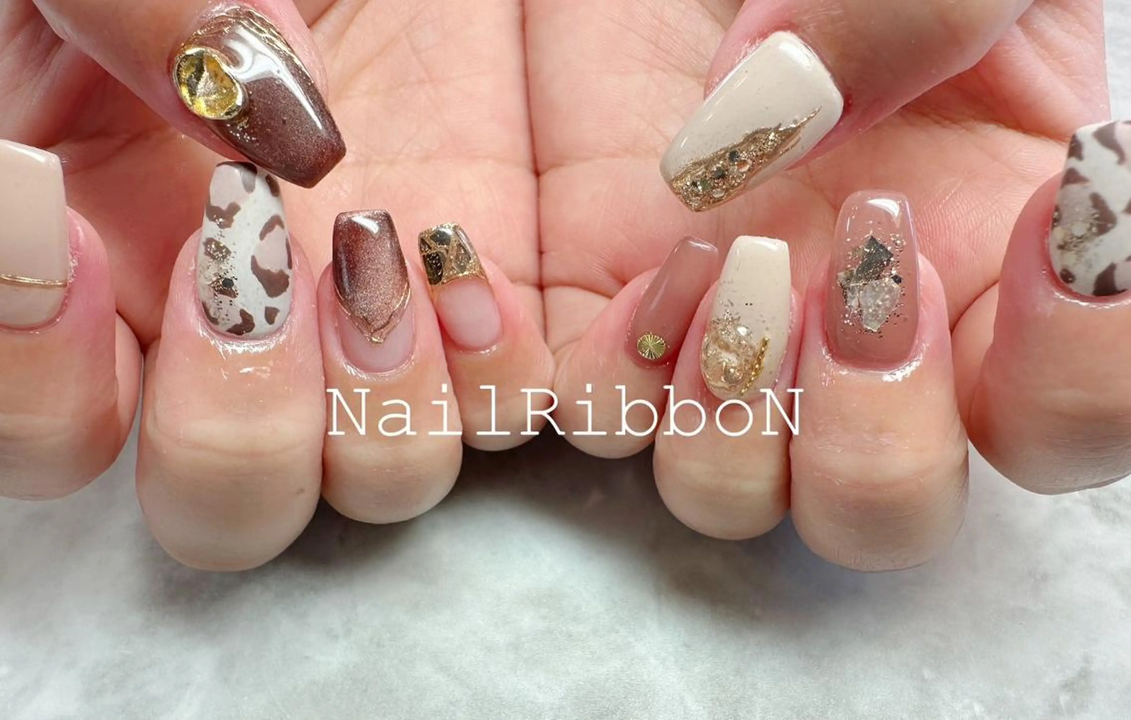 ネイル ネイルリボン 石田のネイルデザイン
