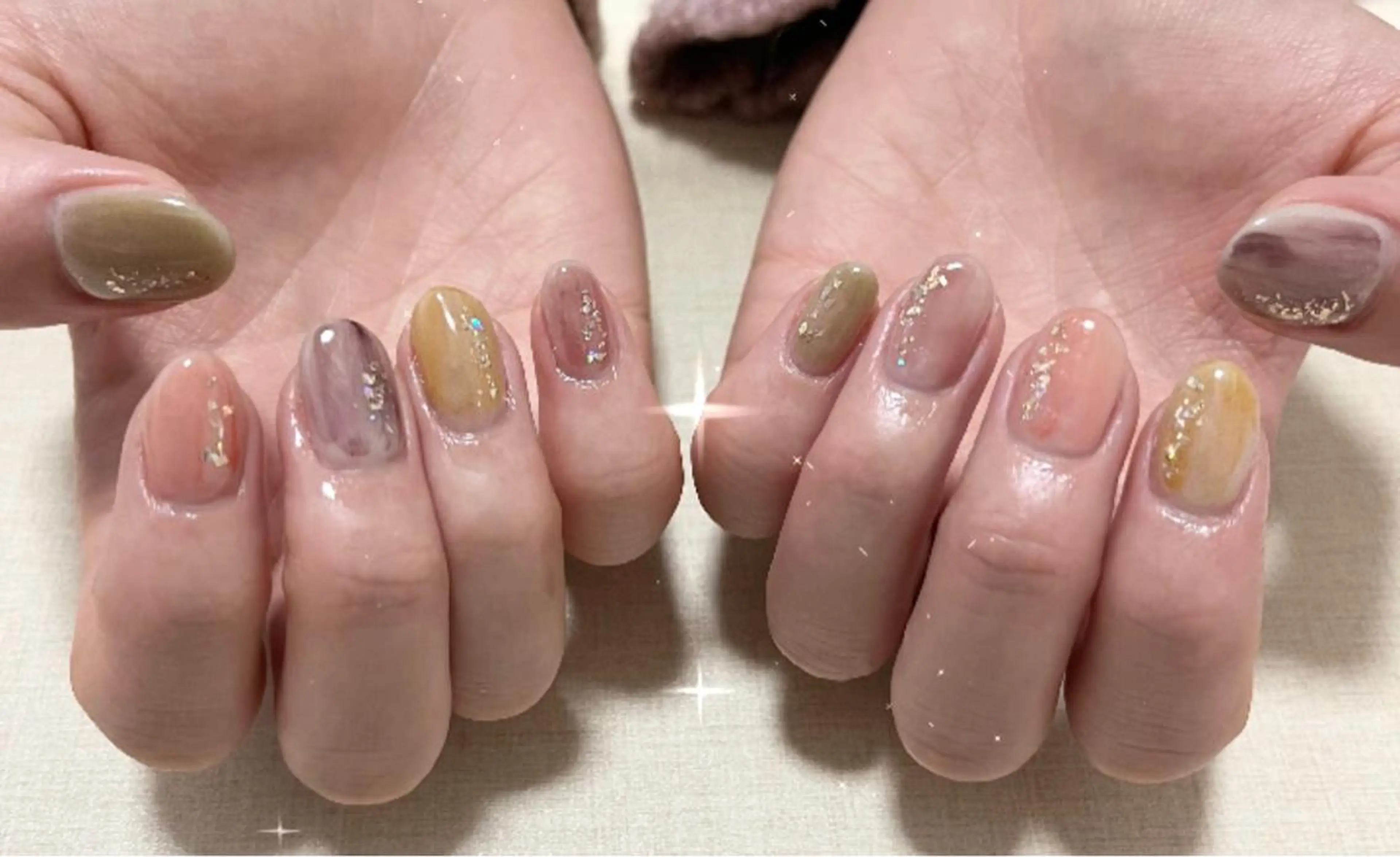 ネイル ニュアンスネイル ハンドネイル わたなべ さやかのネイルデザイン