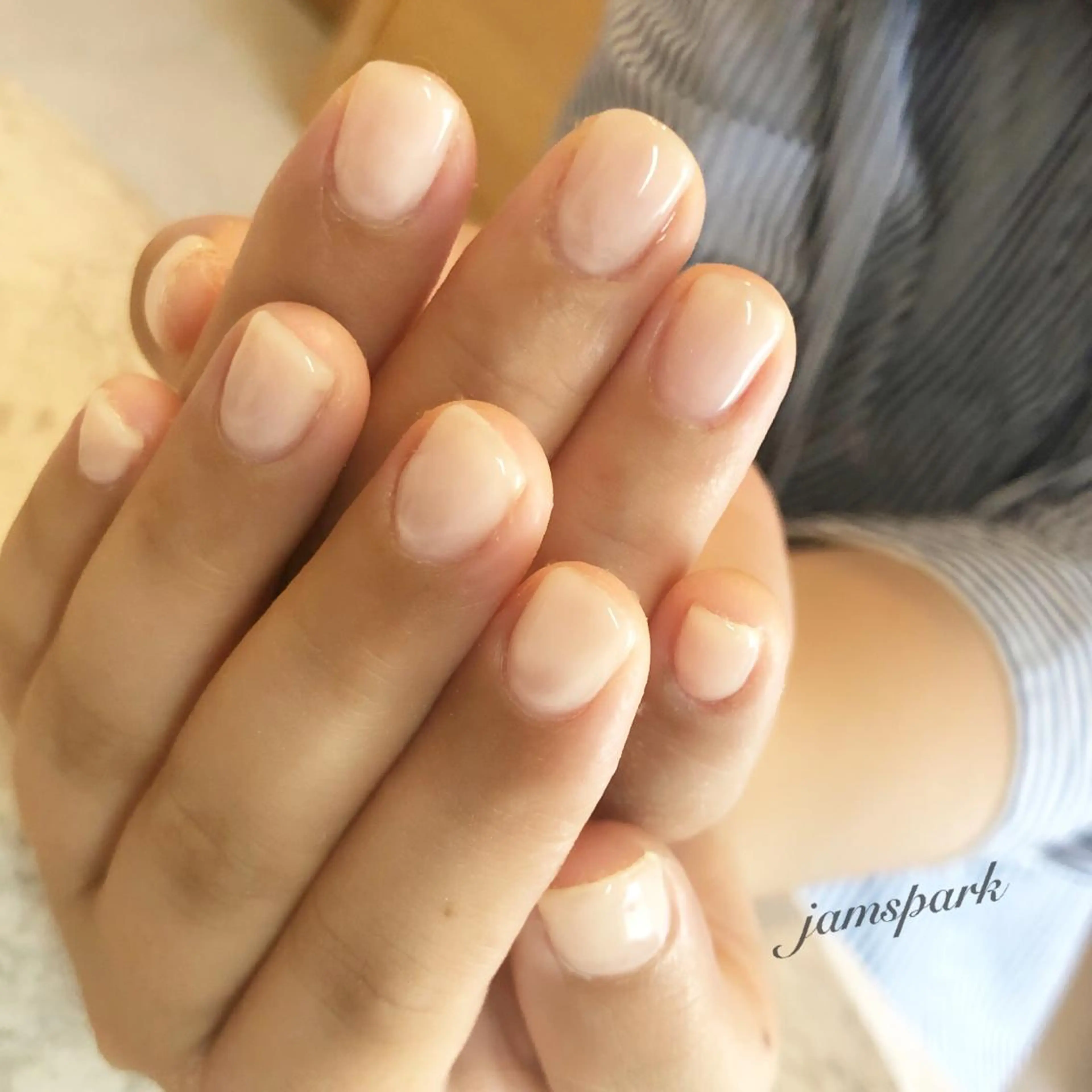 ネイル クリアネイル ジェルネイル グラデーション ニュアンスネイル オフィスネイル ハンドネイル jamspark ✨のネイルデザイン