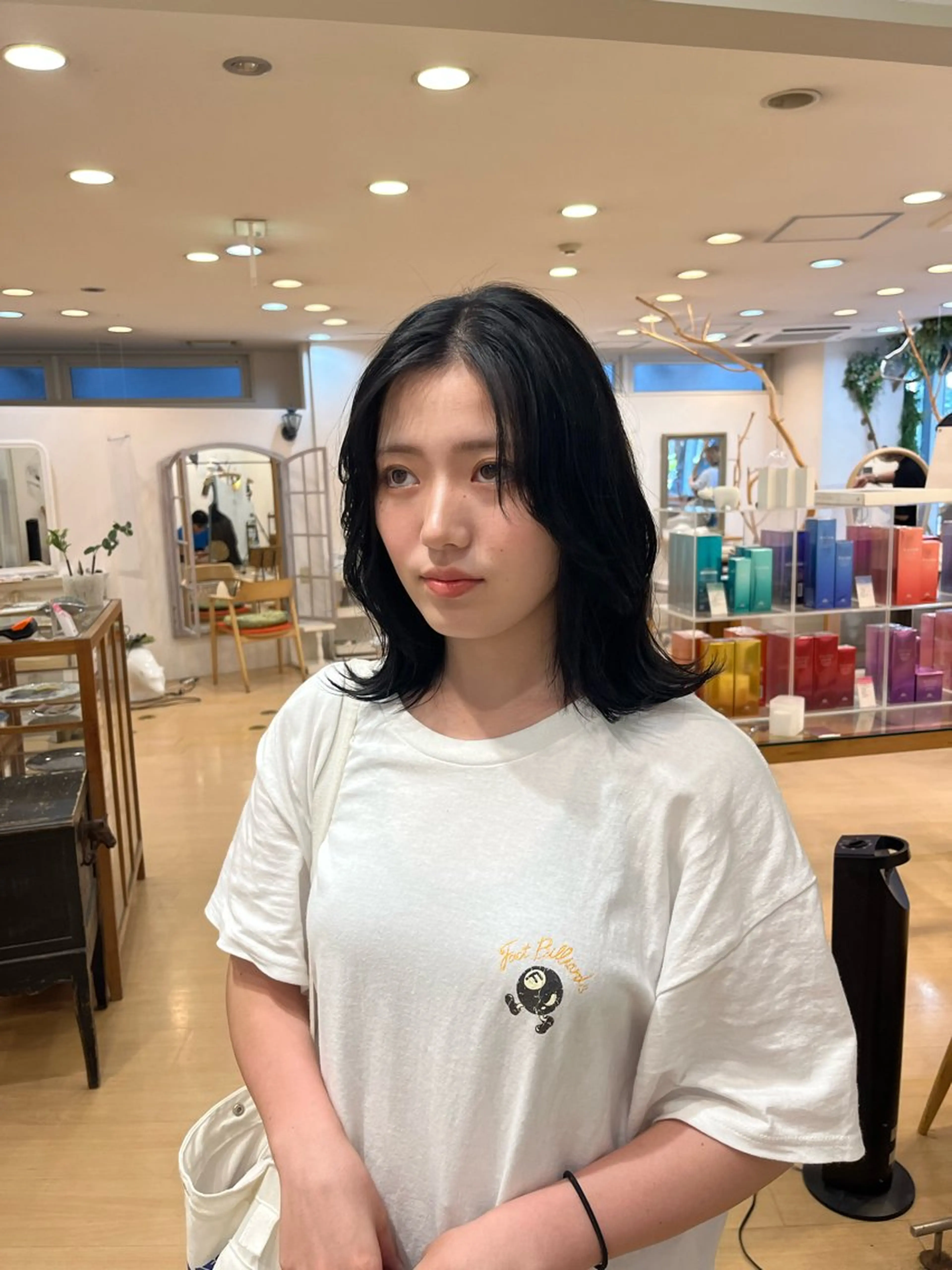 ミディアム カラー ミディアムレイヤー 透明感カラー レイヤーカット 💠つたふうか/ 韓国/メンズヘア💠のヘアスタイル