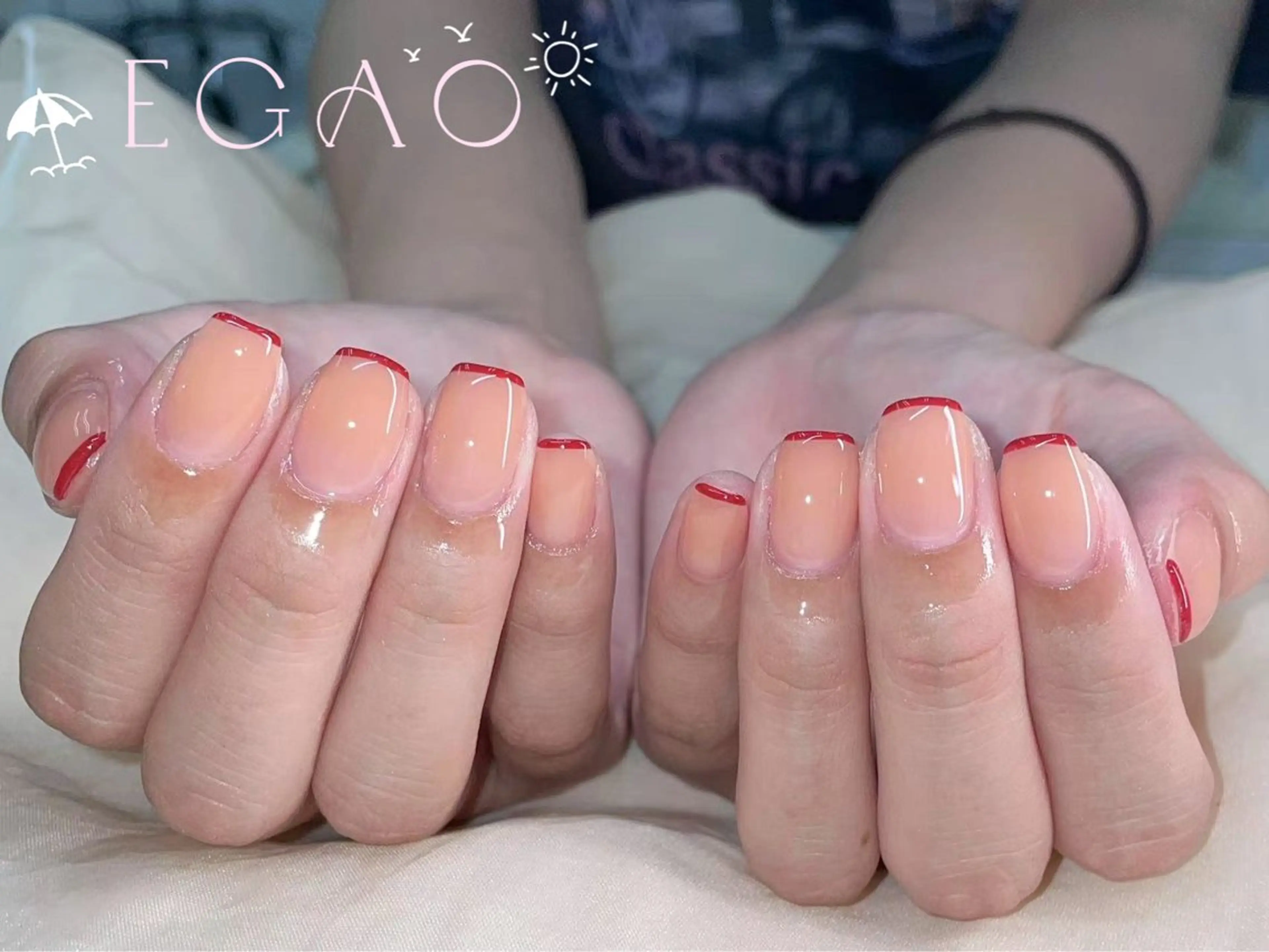 ネイル アートネイル フットネイル フレンチネイル ジェルネイル グラデーション ハンドネイル Egao Nail Salonのネイルデザイン