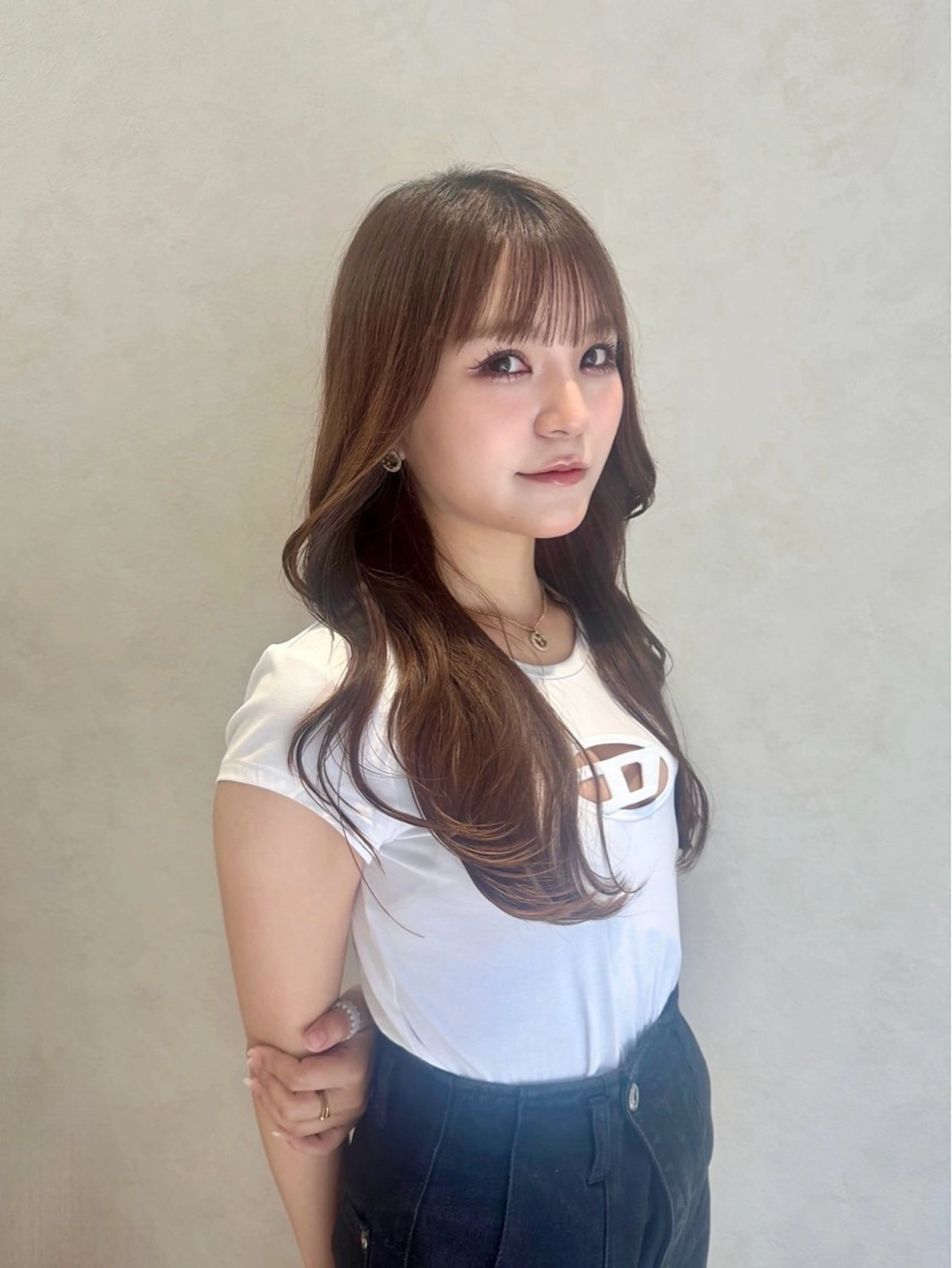 ロング カラー FRAME spa&hair room博多店【フレーム】所属・髪質改善｜顔周り｜博 多｜川上智也のヘアスタイル