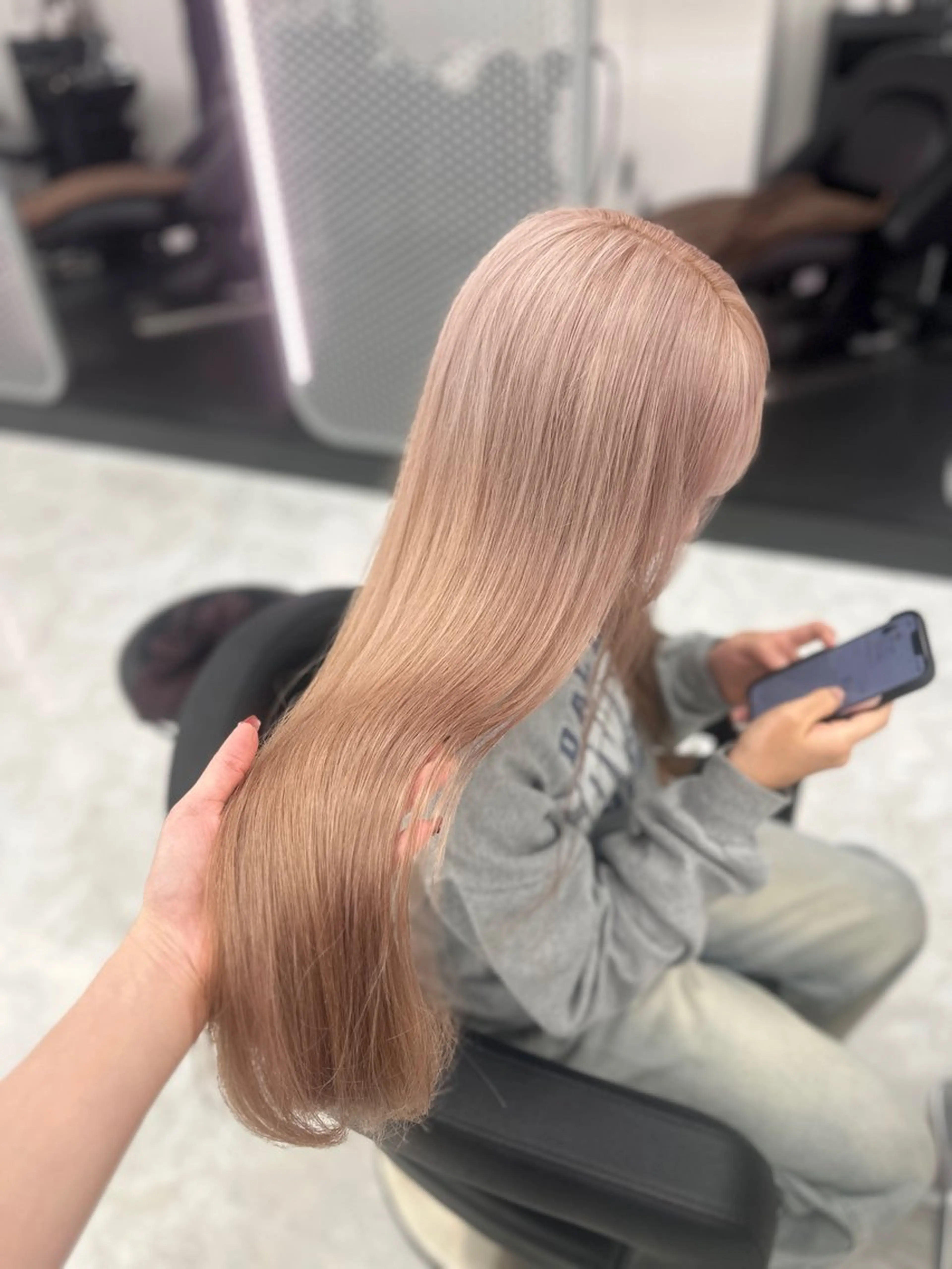 ロング カラー パーマ ヘアアレンジ メンズ キッズ ♥️韓国ヘア レイヤー♥️ゆりのヘアスタイル