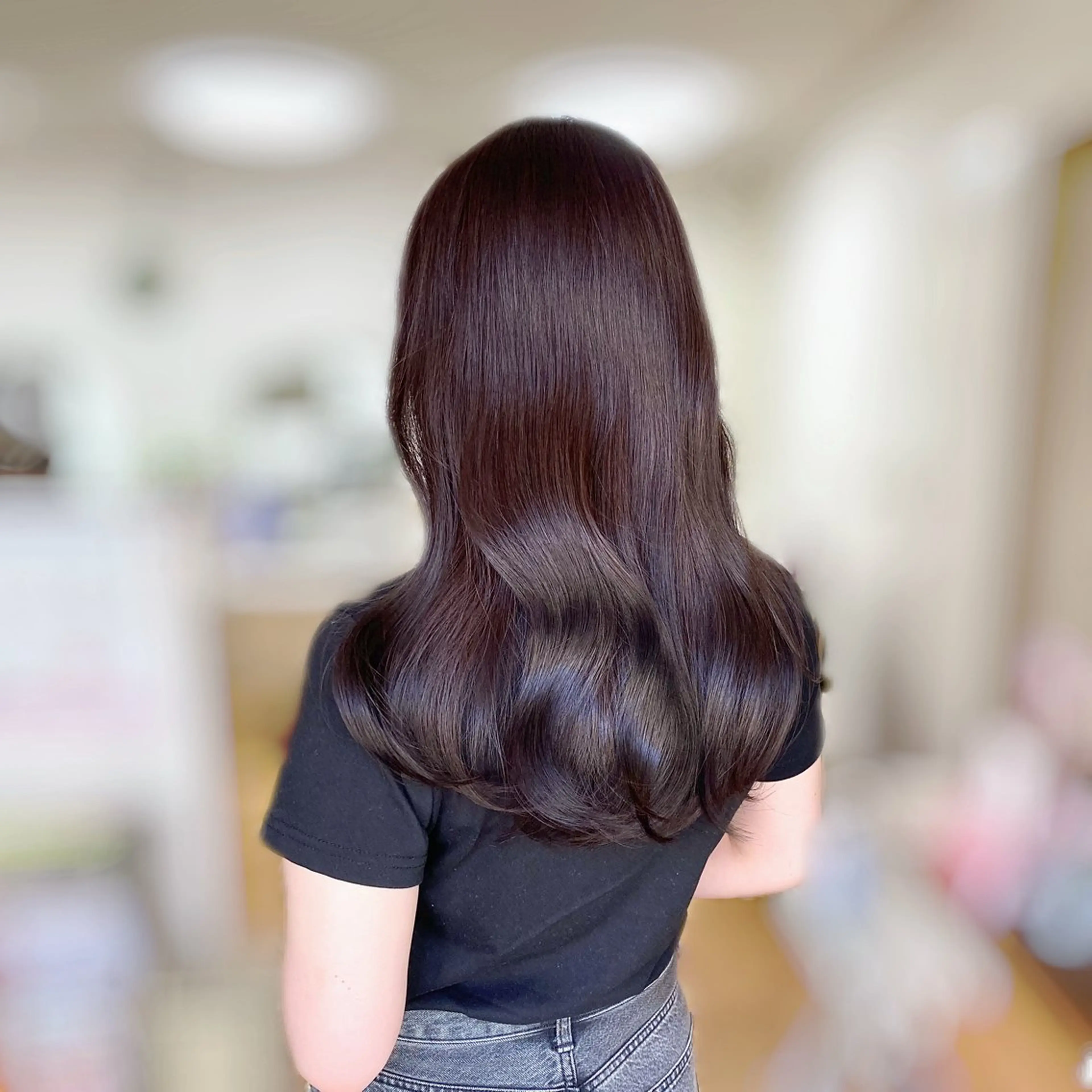 ロング カラー ラベンダーカラー ヘアカラー トリートメント 🥣 hashi 🛋️のヘアスタイル