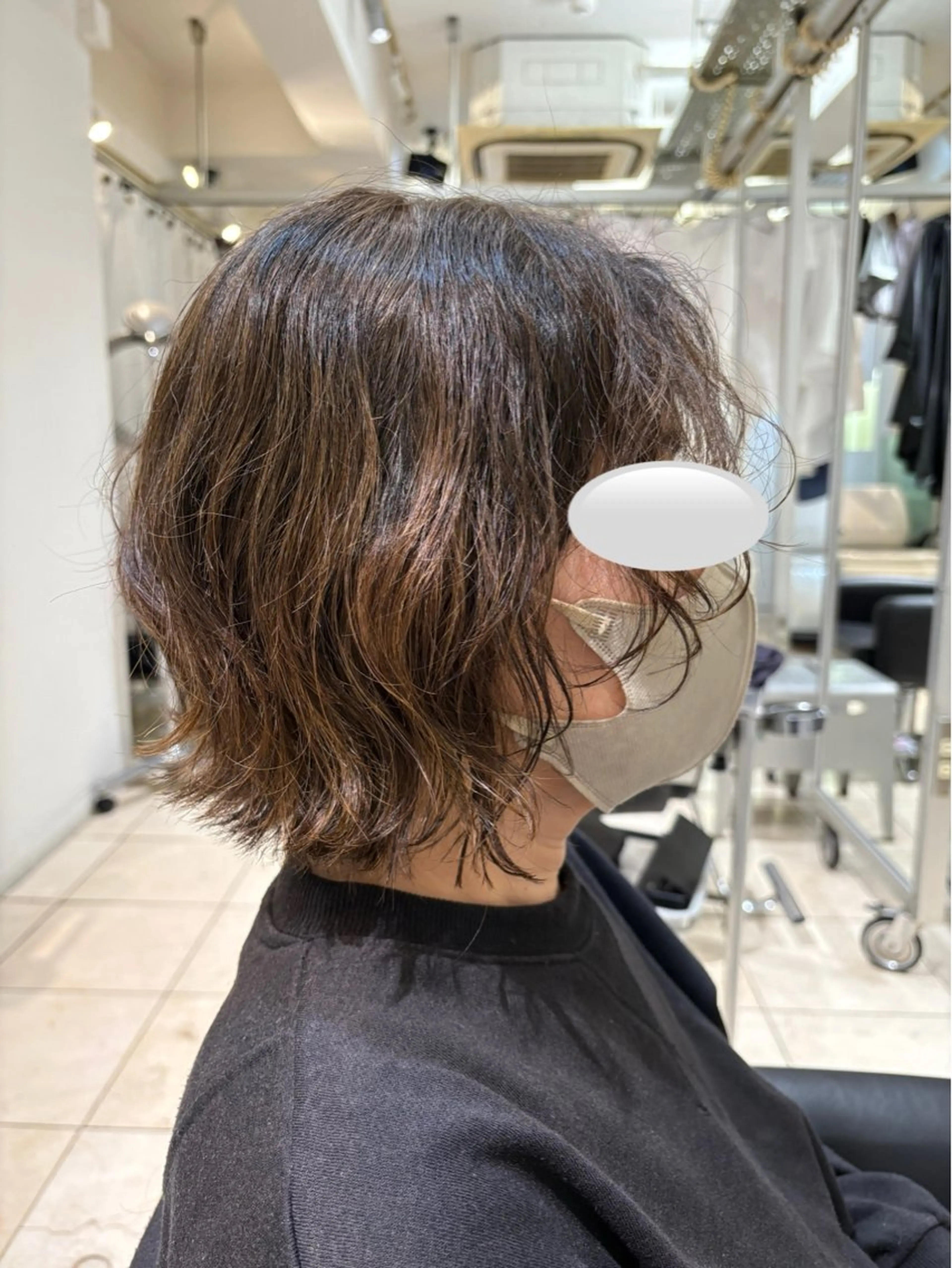 ミディアム ボブ FACE-T所属・ボブカット/ パーマARAI🫧のヘアスタイル