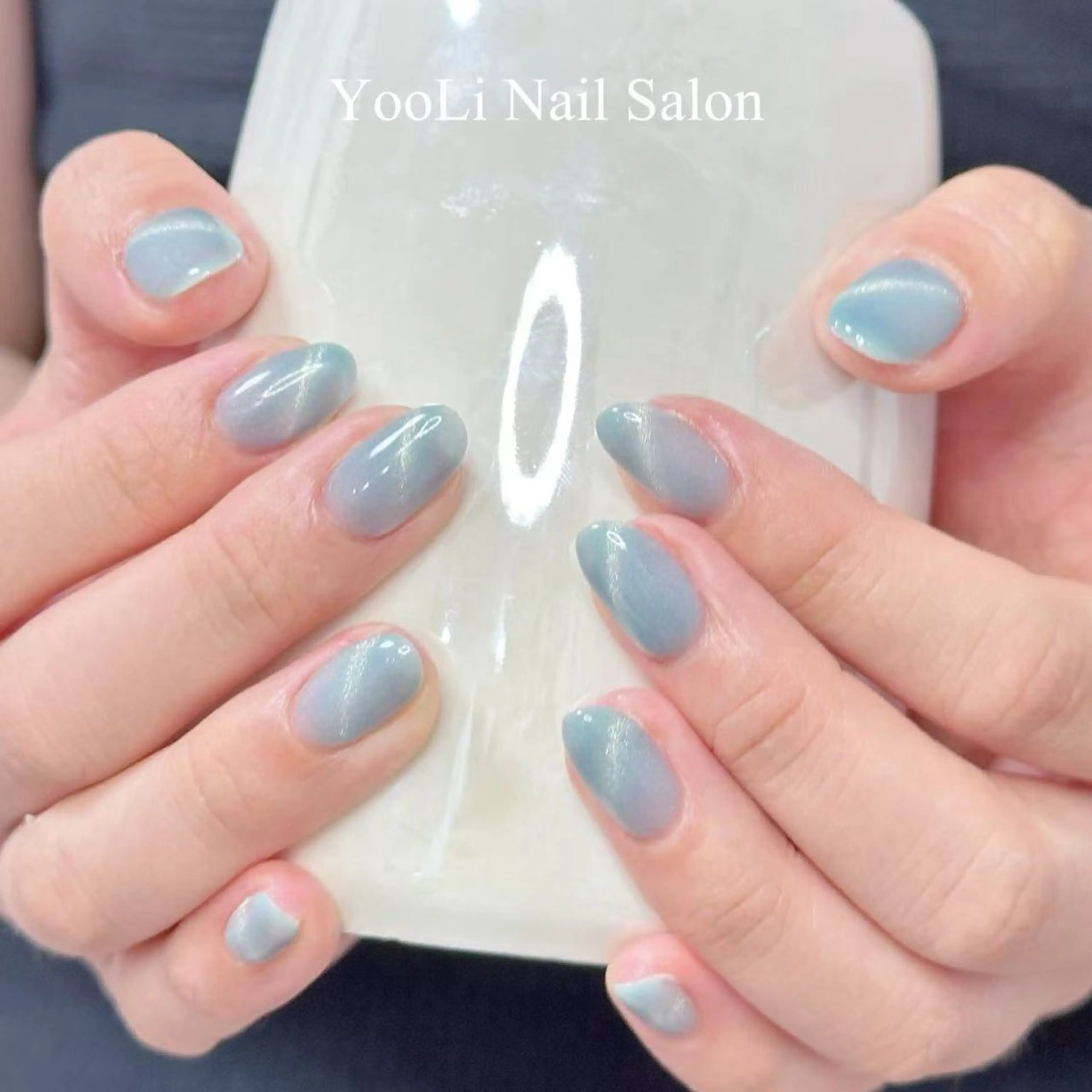 ネイル オーロラネイル チークネイル フレンチネイル ガラスフレンチ グラデーション 🎀 あやのネイルデザイン