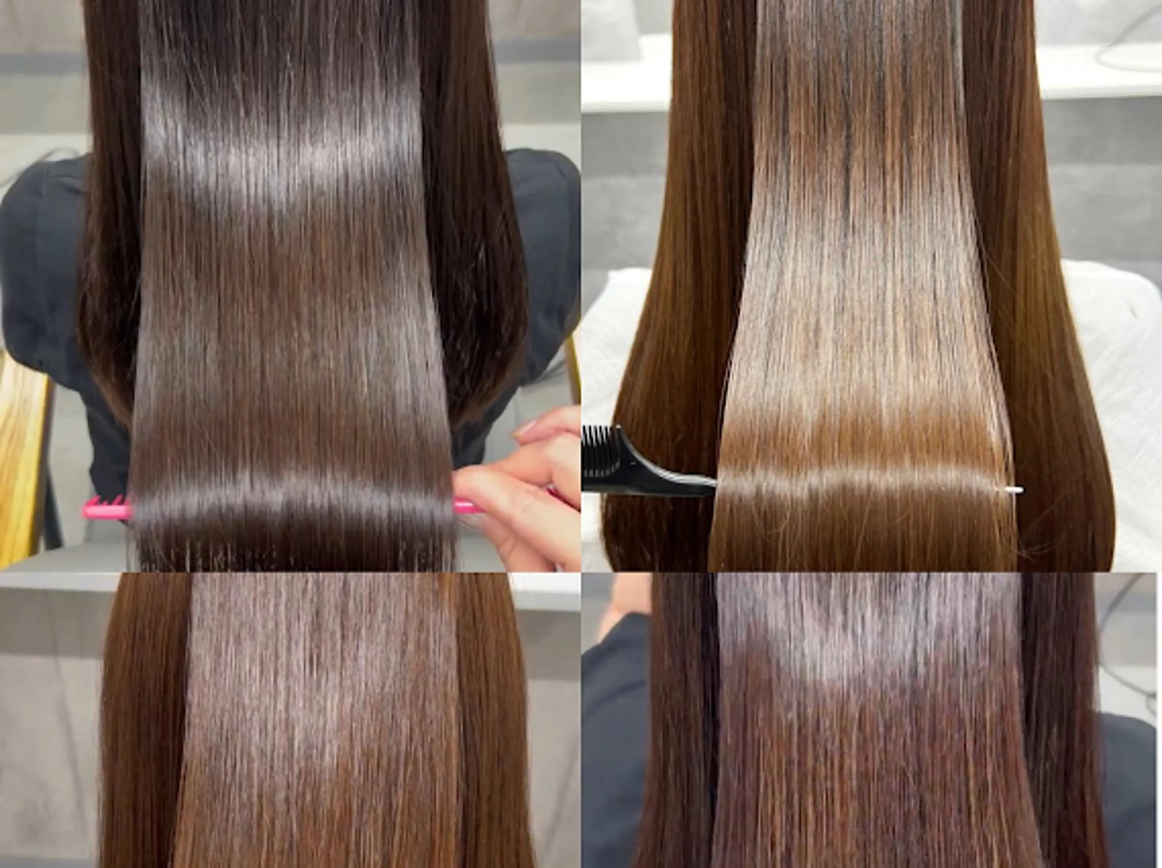 ロング カラー 髪質改善×韓国艶髪 カラー ヒナタ🍒のヘアスタイル