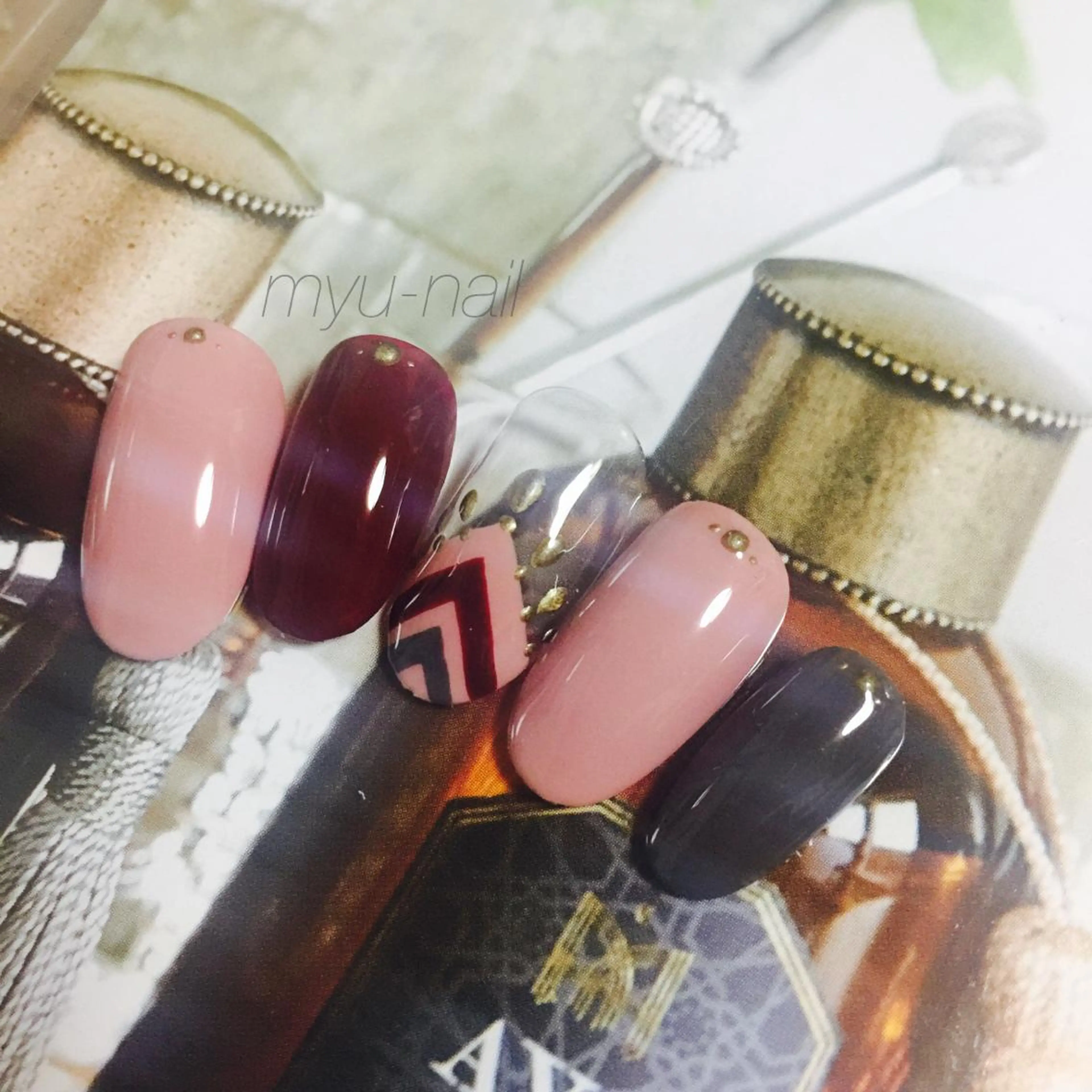 ネイル アートネイル ネイルチップ ホームサロン myu-nailのネイルデザイン