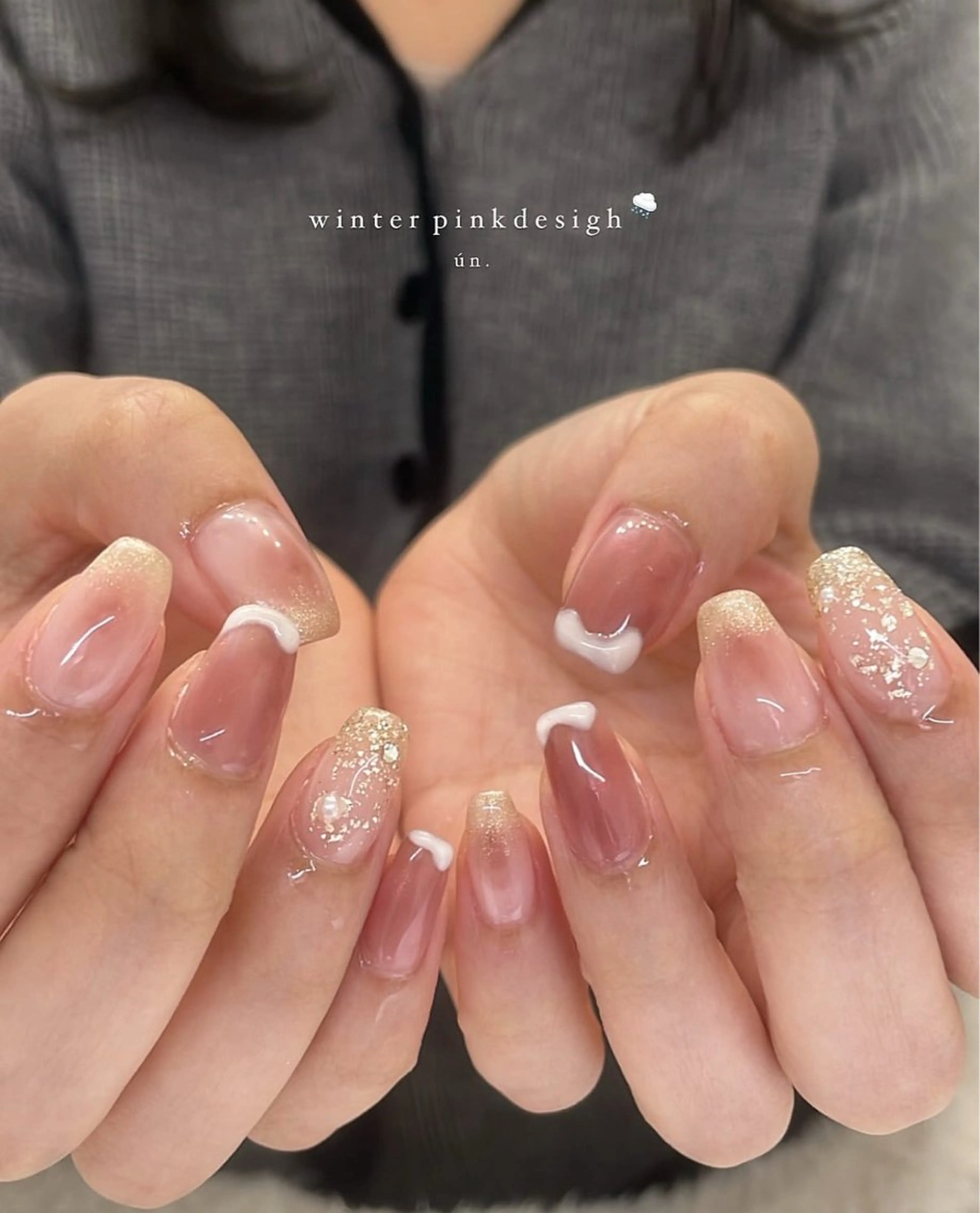 ネイル ジェルネイル 持ち込み ニュアンスネイル パラジェル シンプルネイル Ún. nail salon所属・Ún nail salonのネイルデザイン