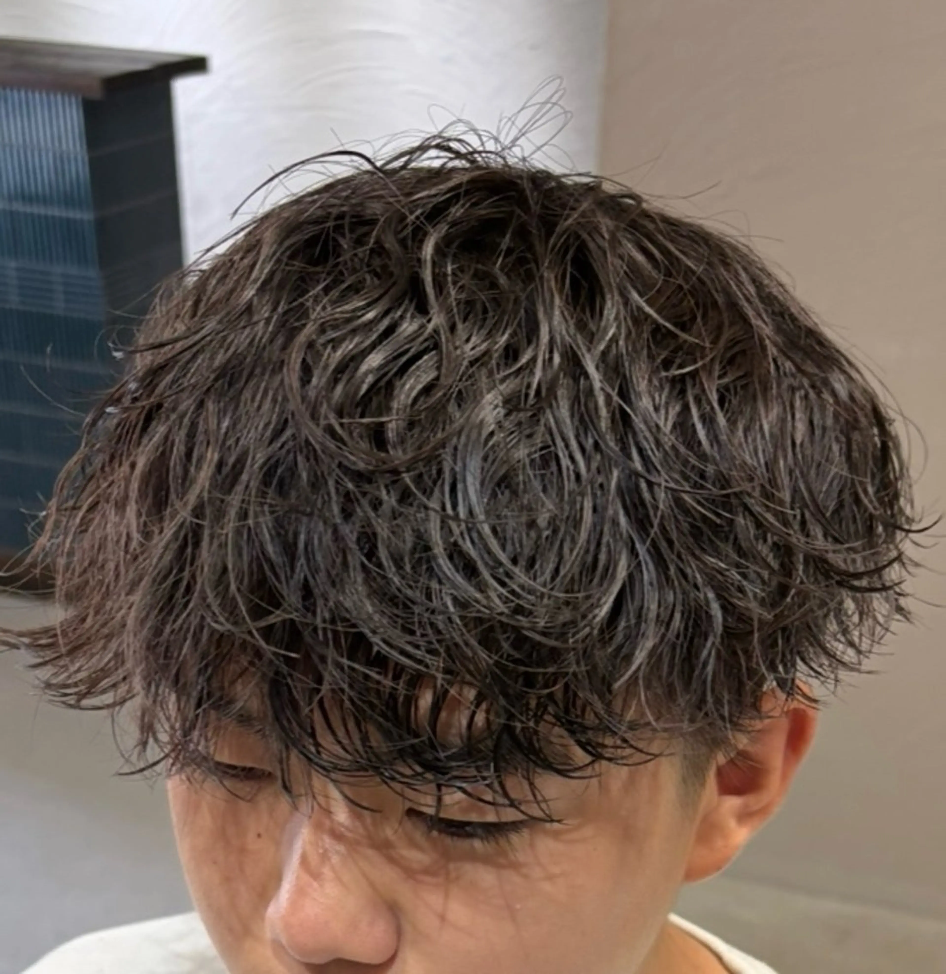 ミディアム パーマ メンズ Mio”ZONE所属・Mio ZONEのヘアスタイル