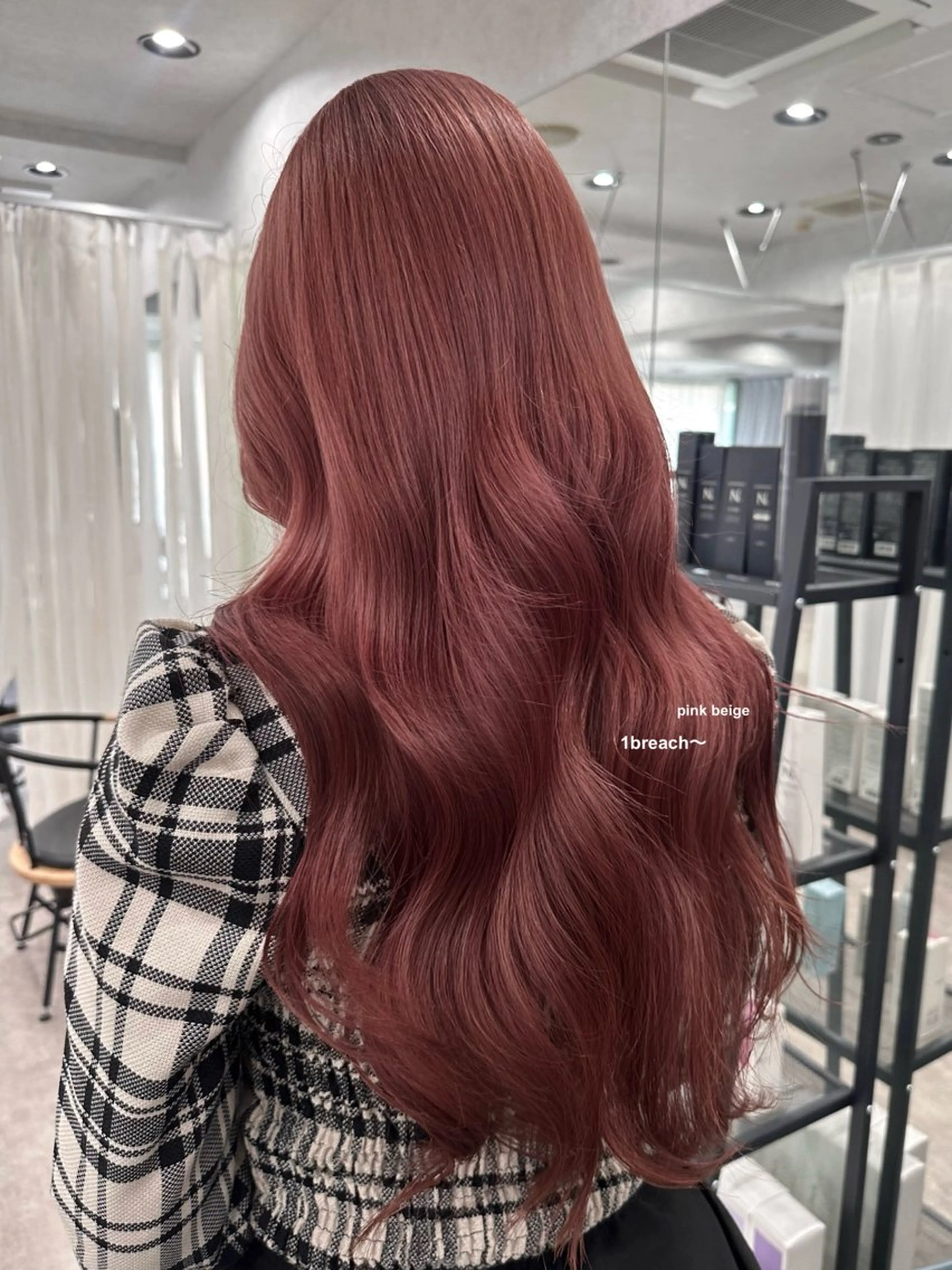 ロング カラー ヘアカラー トリートメント v-lab studio所属・韓国レイヤーカット/ 艶カラー/ noaのヘアスタイル