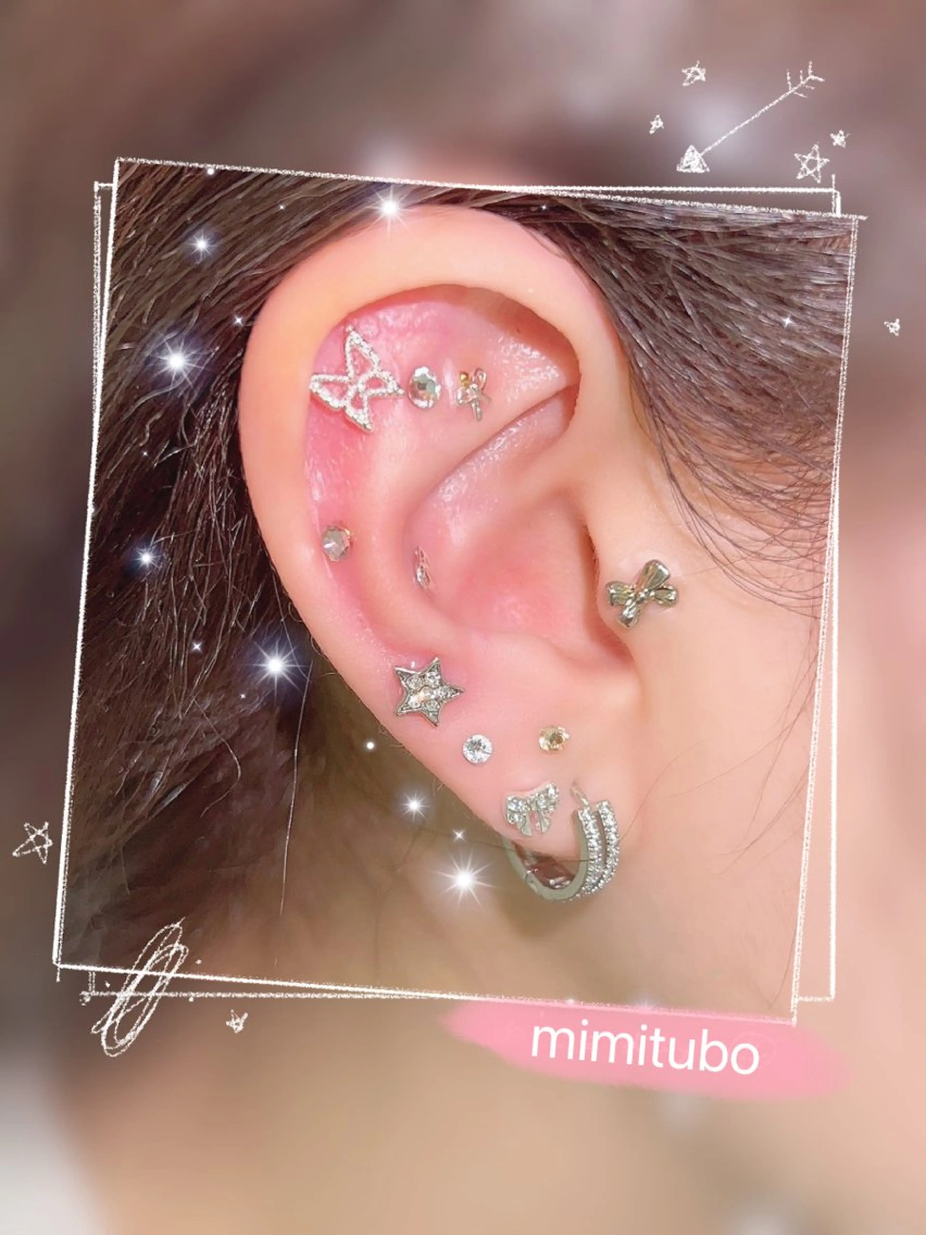 耳つぼジュエリー💠【両耳20個まで】💎の写真