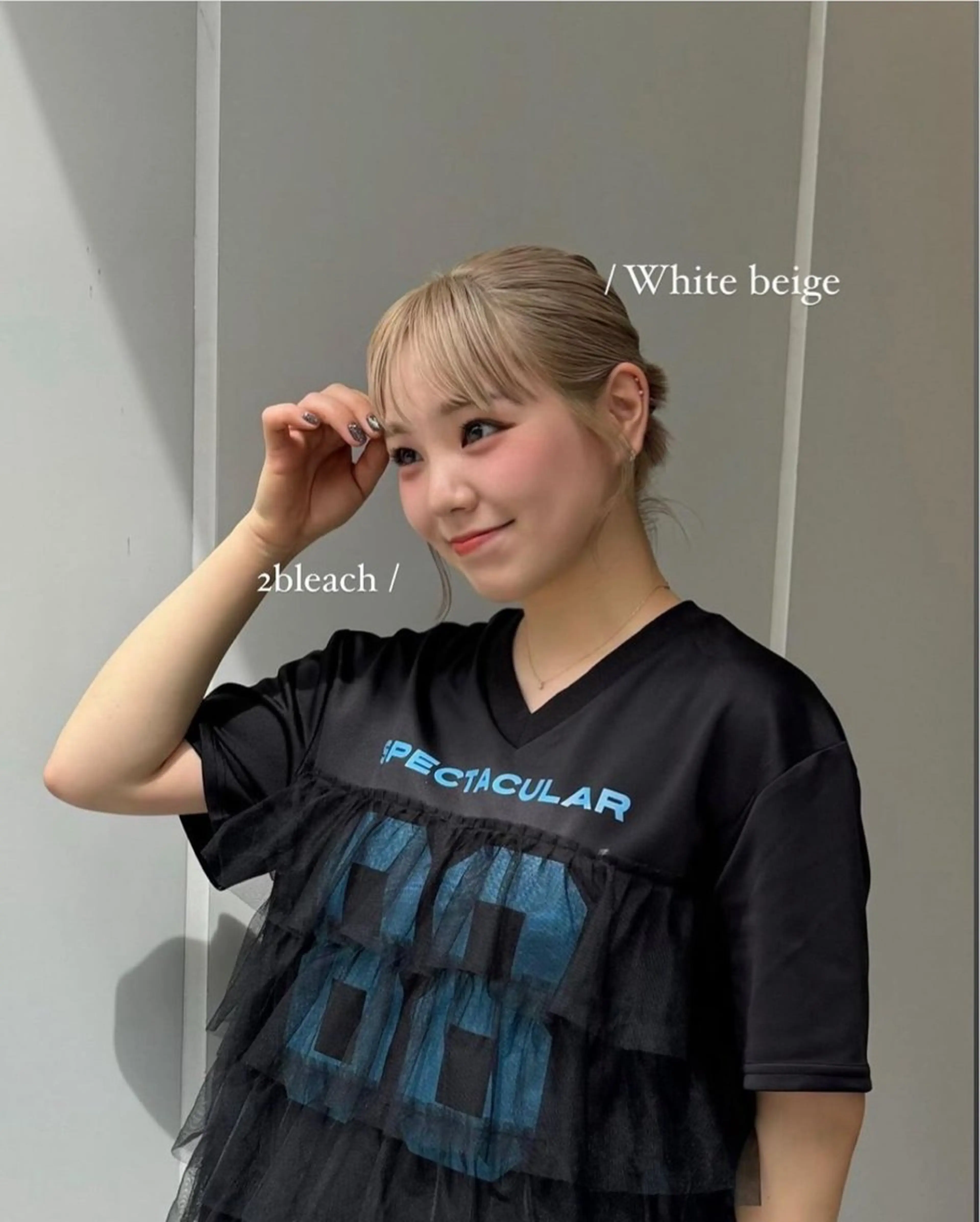 ミディアム ヘアカラー Mirai/ 艶カラー/暖色カラーのヘアスタイル