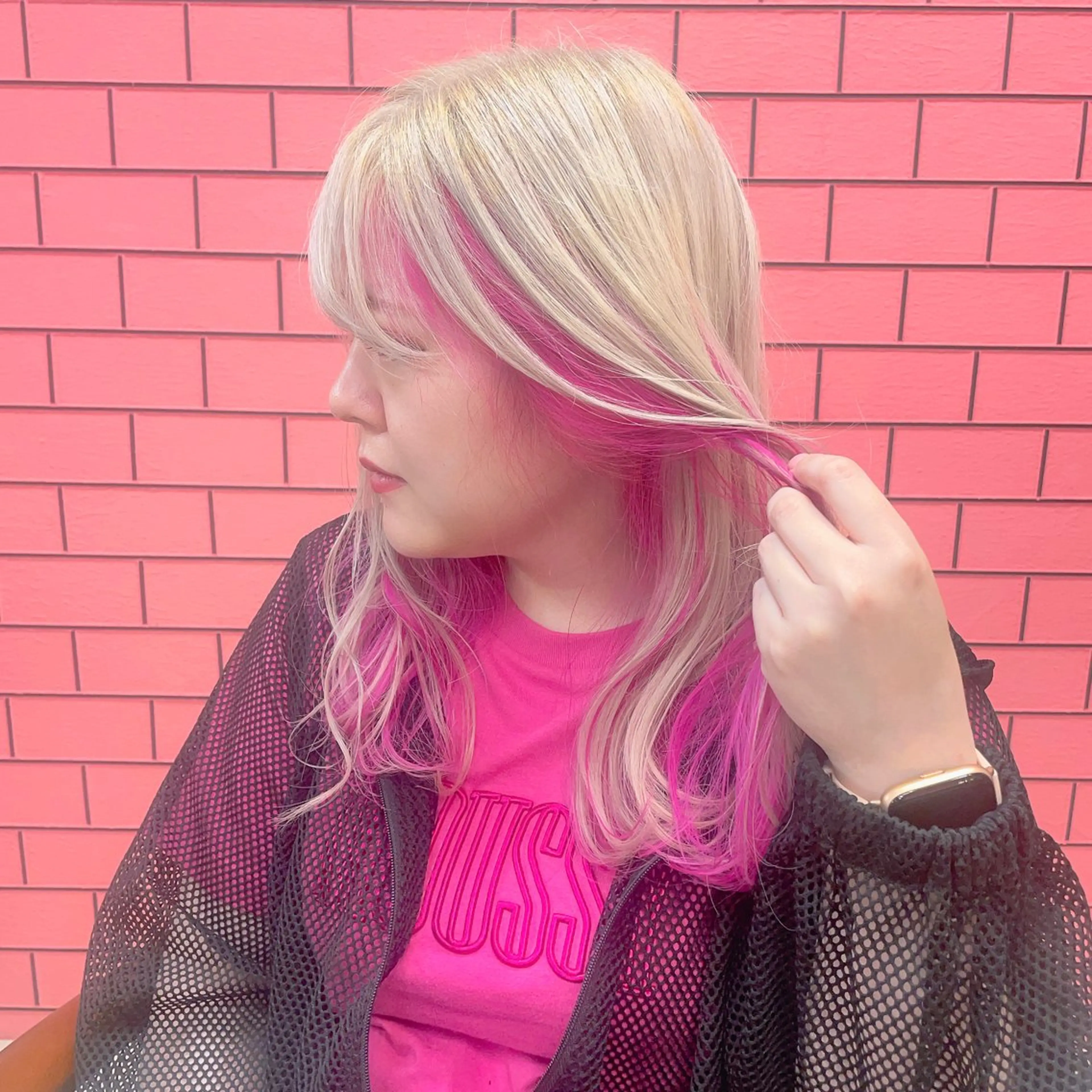 ロング カラー バレイヤージュ ミストバング ベージュカラー ブリーチ ケアブリーチ ヘアカラー トリートメント デザインカラー髪質 改善Lilithのその他イメージ