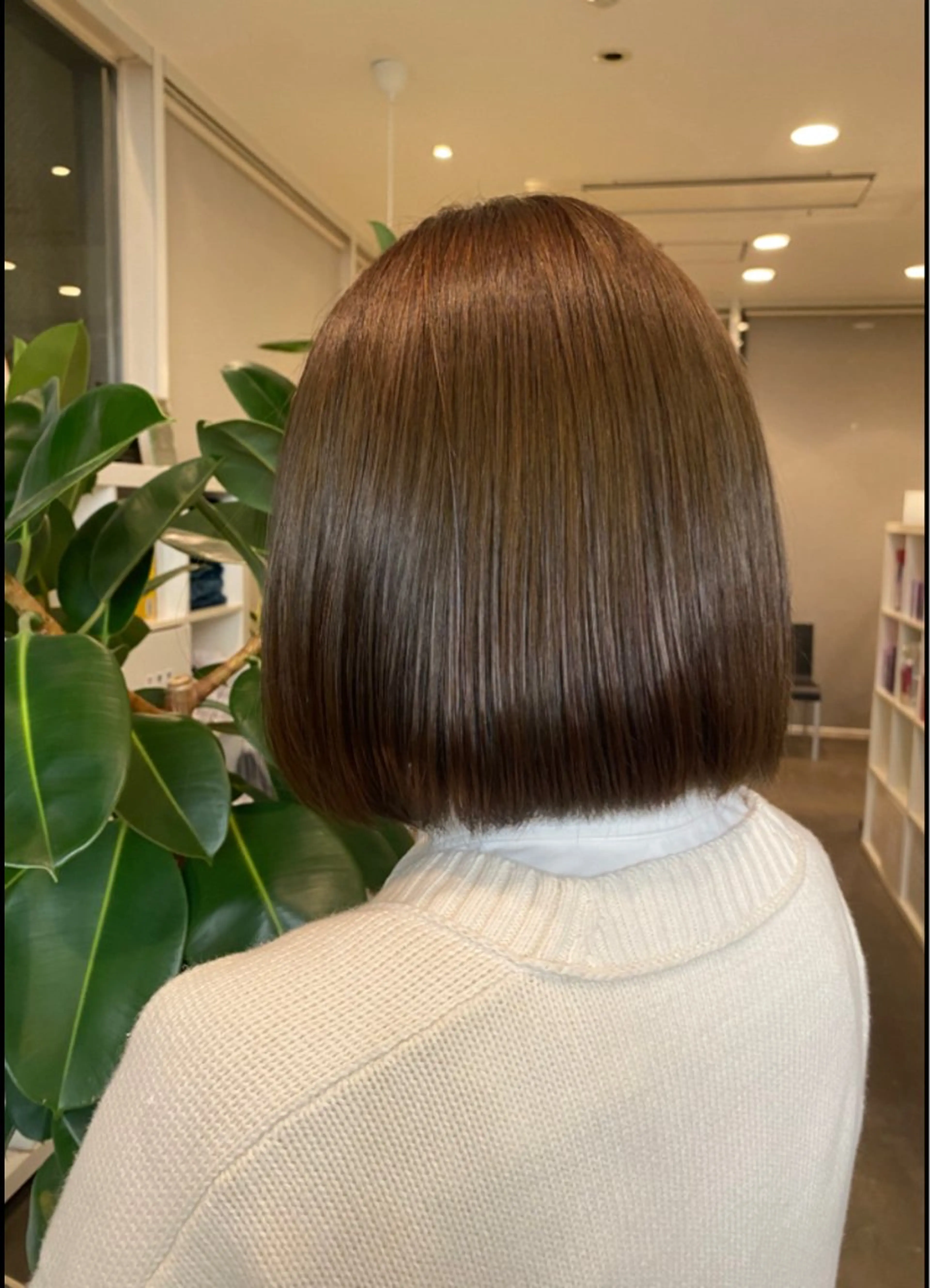 ショート カラー ベージュカラー オリーブベージュ DIFINOaoyama所属・🎧ayaka/ボブ /透明感カラー🩵のヘアスタイル