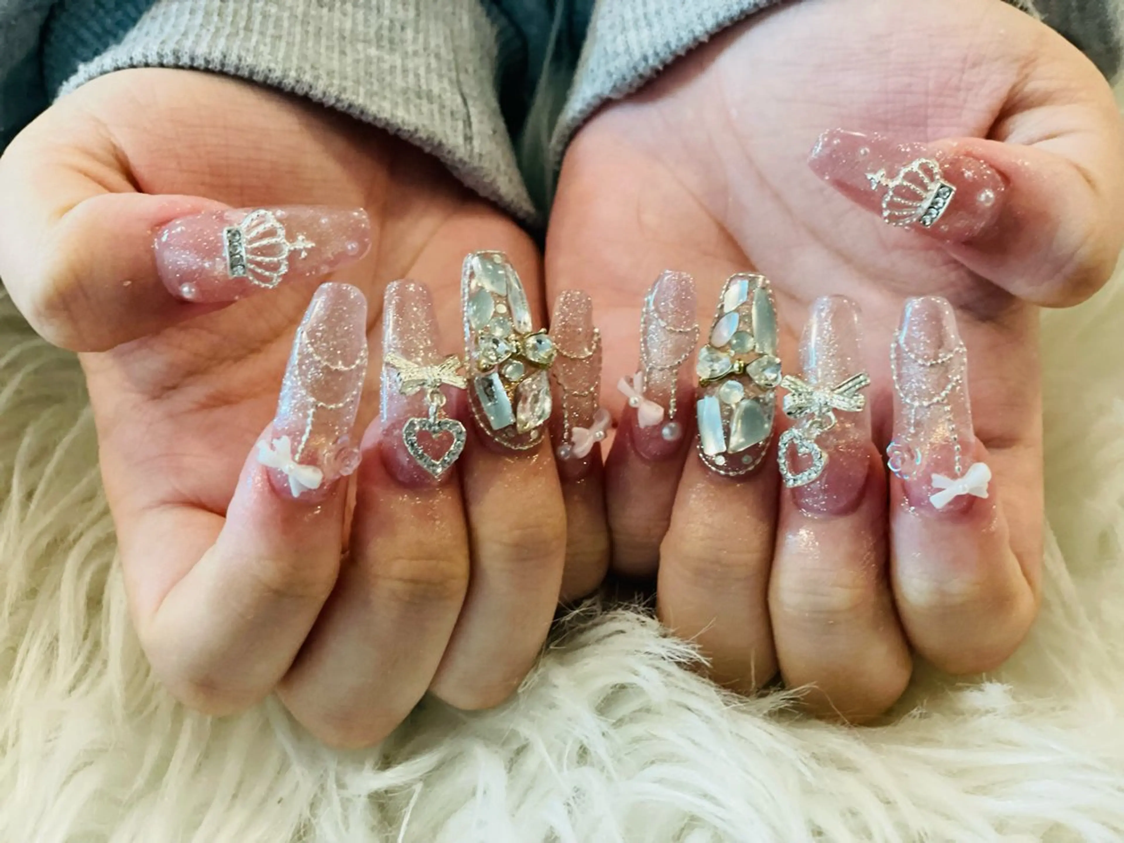 ハンドネイル💅（10本長さ出し）カラーをする場合別途料金が発生致します。の写真