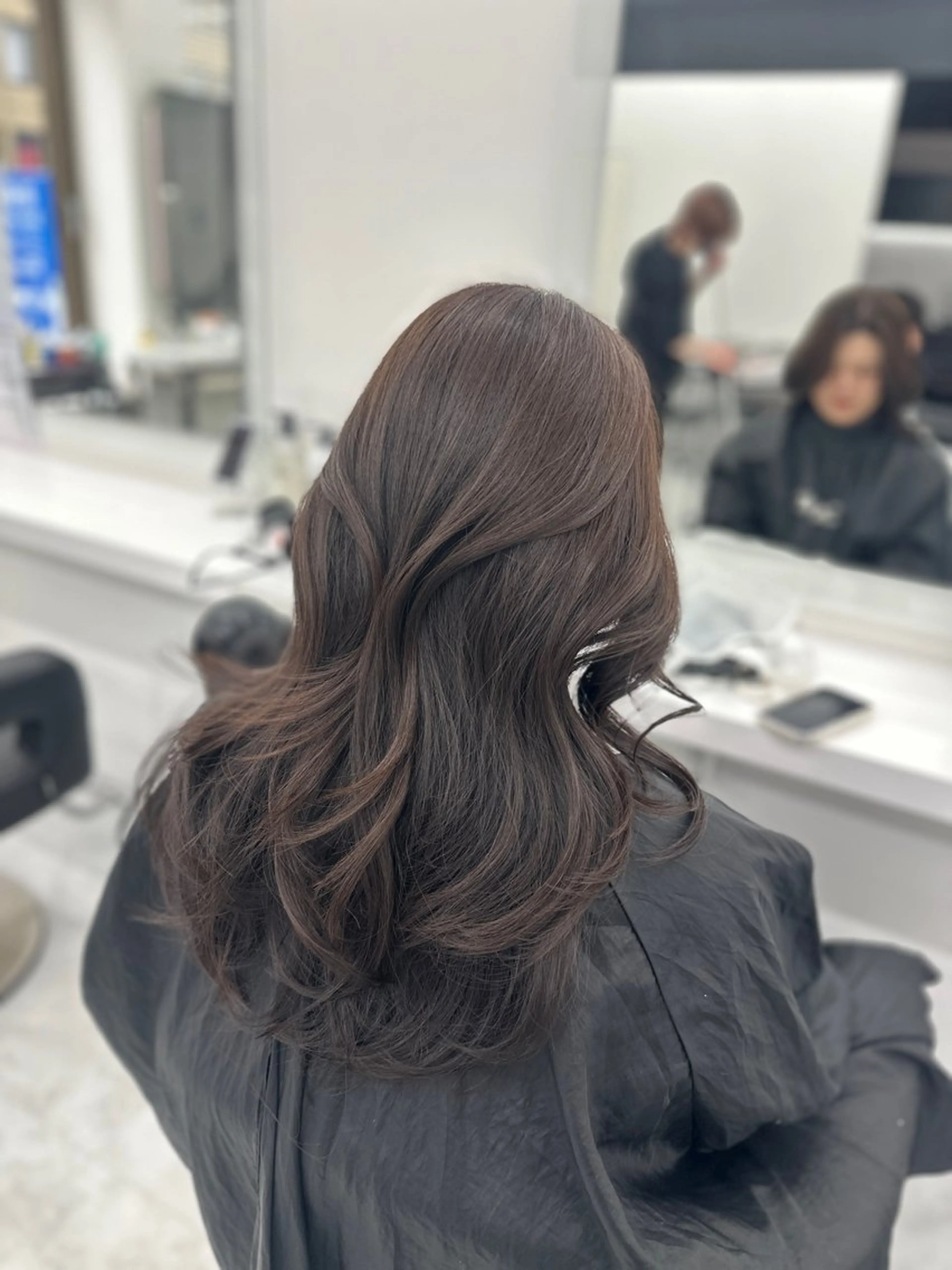 ロング カラー パーマ ヘアアレンジ メンズ キッズ ♥️韓国ヘア レイヤー♥️ゆりのヘアスタイル