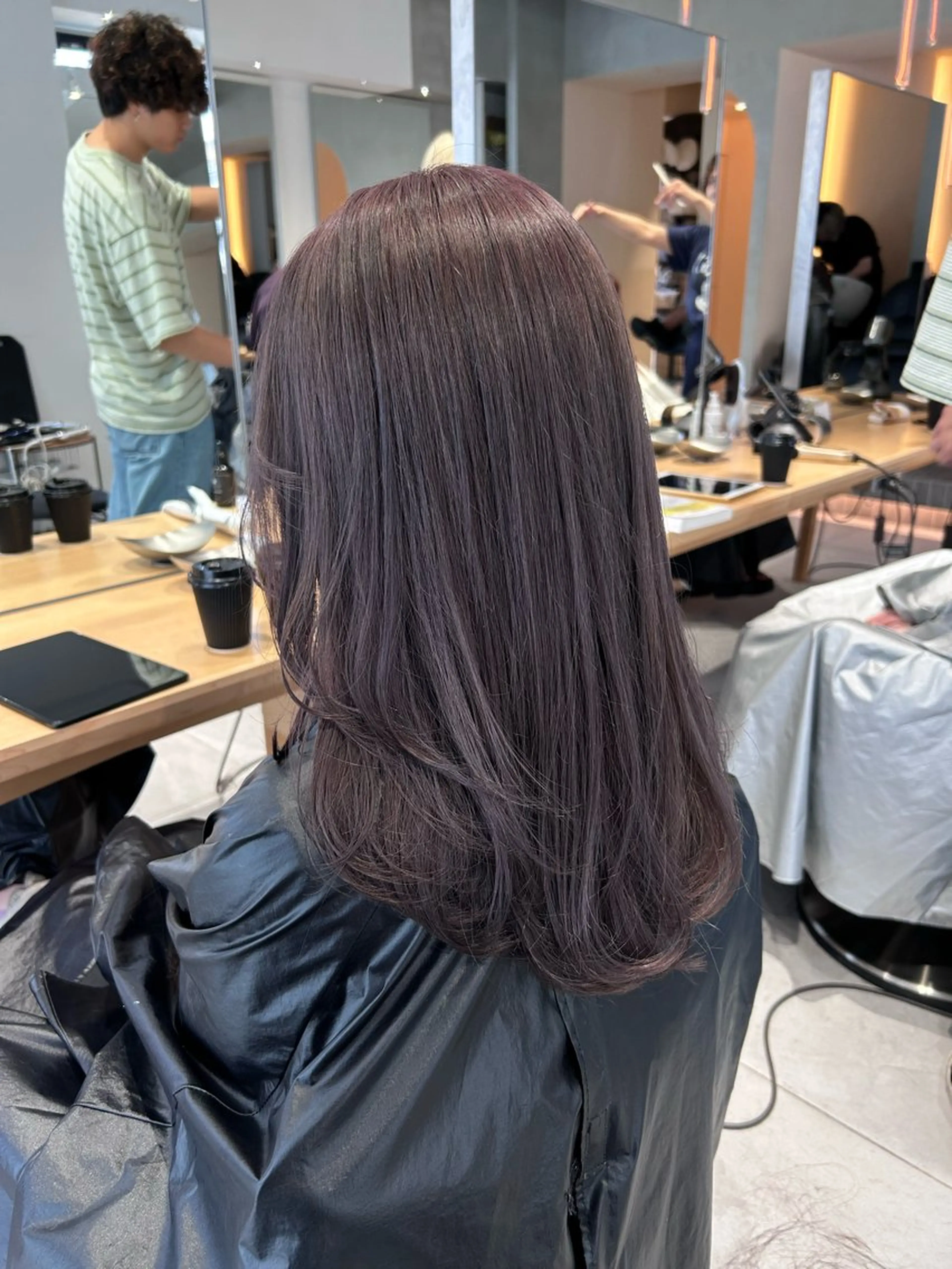 カラー ヘアカラー トリートメント ヘッドスパ ヘアセット miko🪽地毛風/ ハイトーン/レイヤーのヘアスタイル