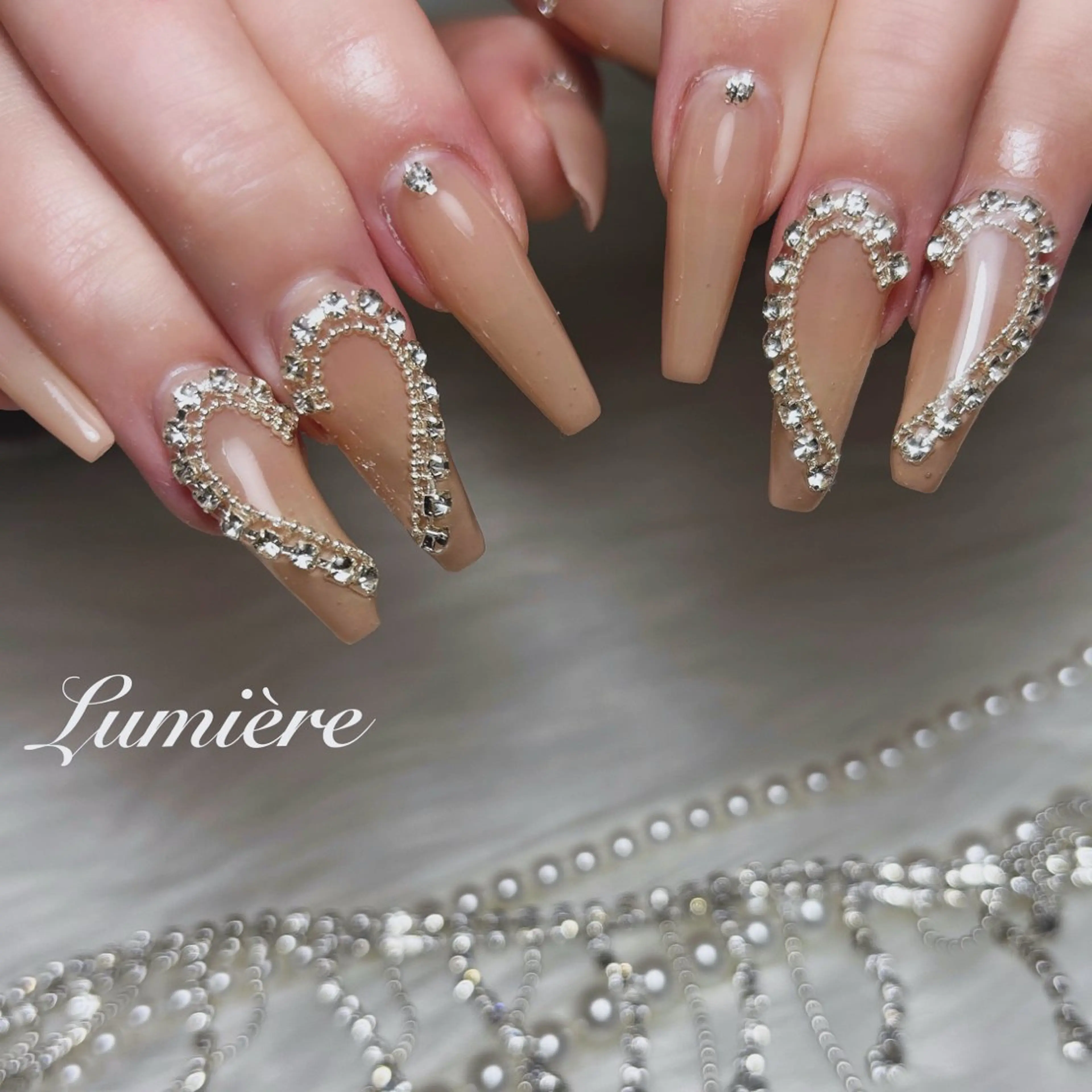 ネイル ロングネイル ハンドネイル Nail salon Lumièreのネイルデザイン