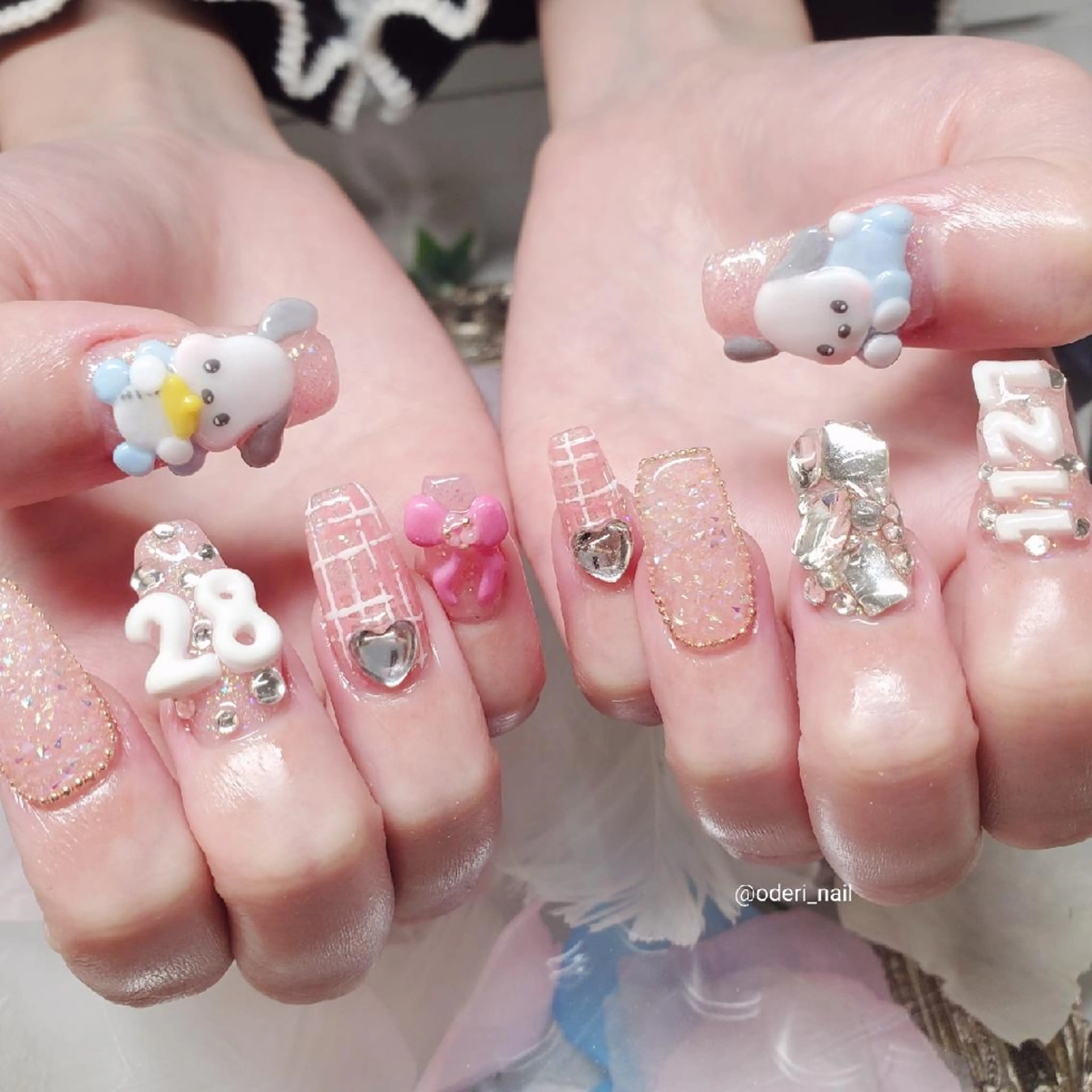 ネイル アートネイル ジェルネイル おで@ oderi_nailのネイルデザイン