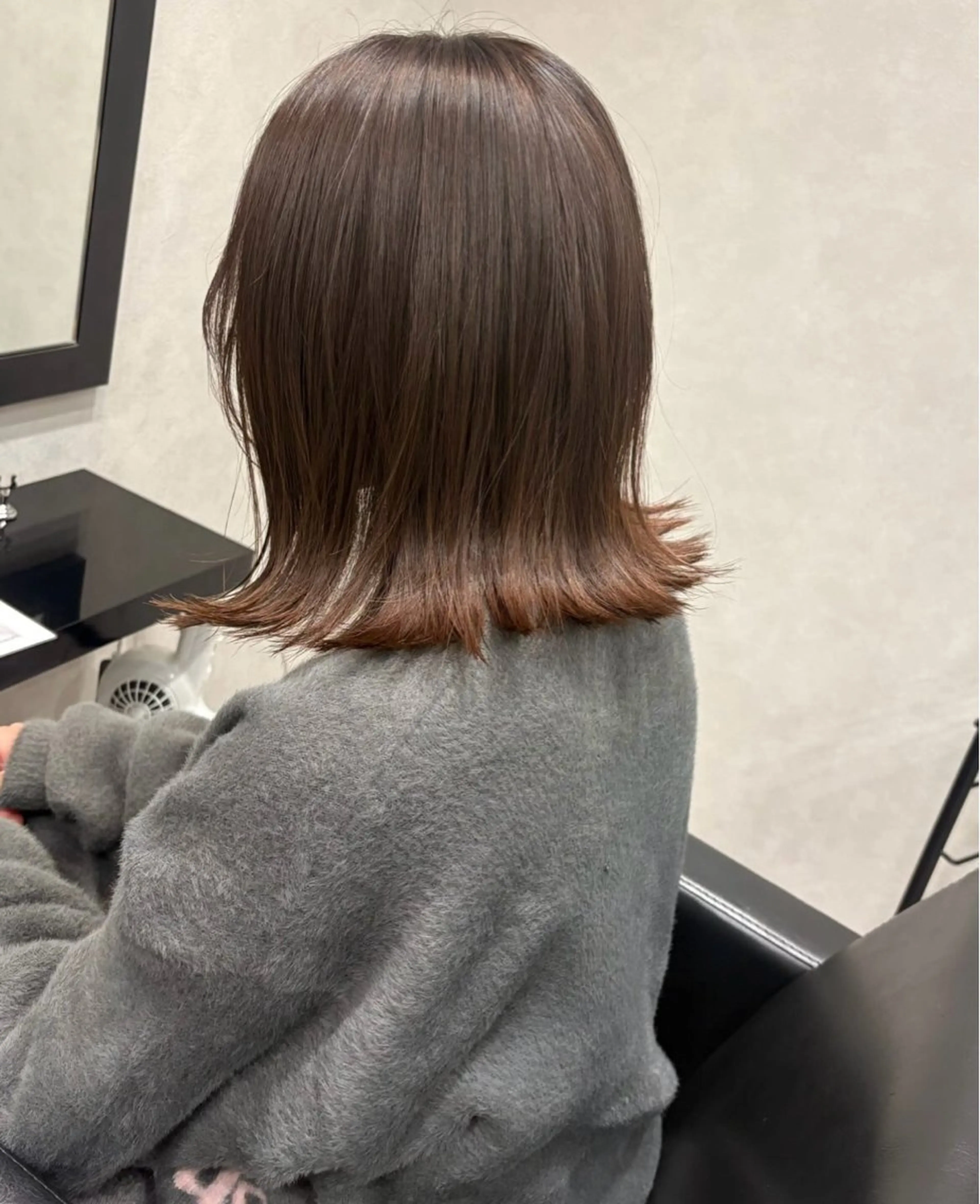 ミディアム ボブ 外ハネヘア 福島 あいりのヘアスタイル