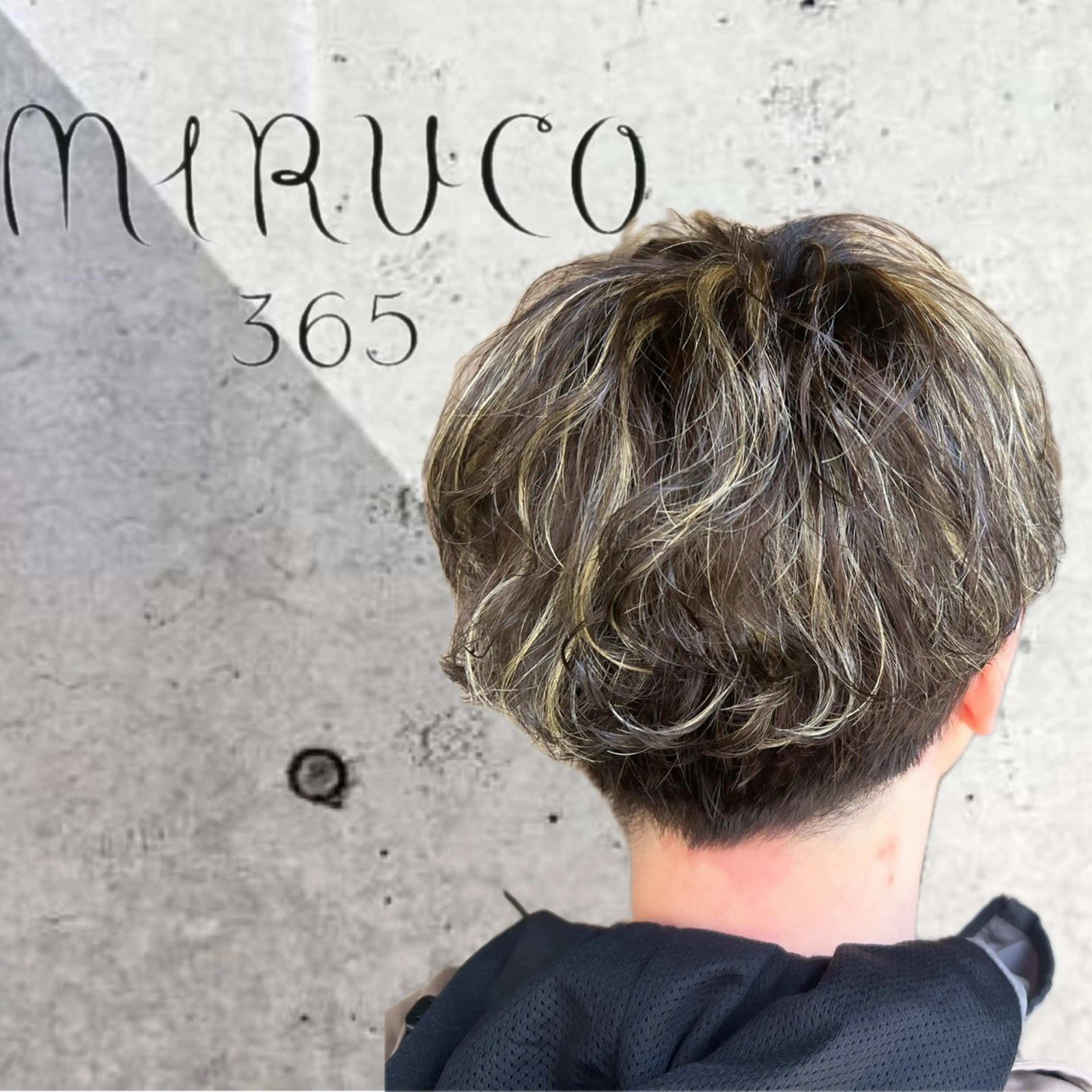 ショート カラー パーマ メンズ カット パーマ MIRUCO by KURAKU所属・⭐️ハイトーンカラー ⭐️メンズパーマ達成のヘアスタイル