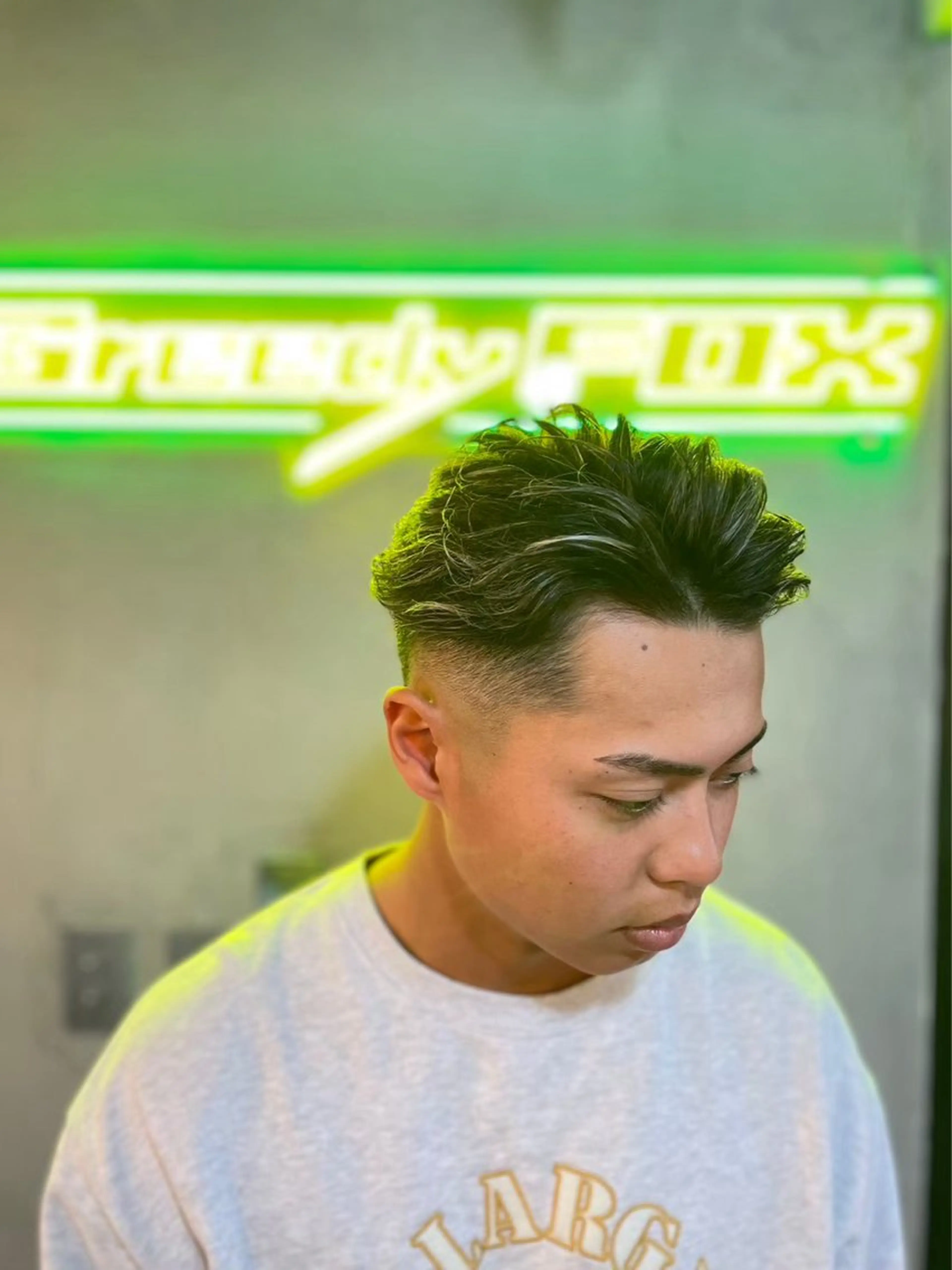 ミディアム パーマ カット パーマ dunhill 斉藤 大樹/メンズカットのヘアスタイル