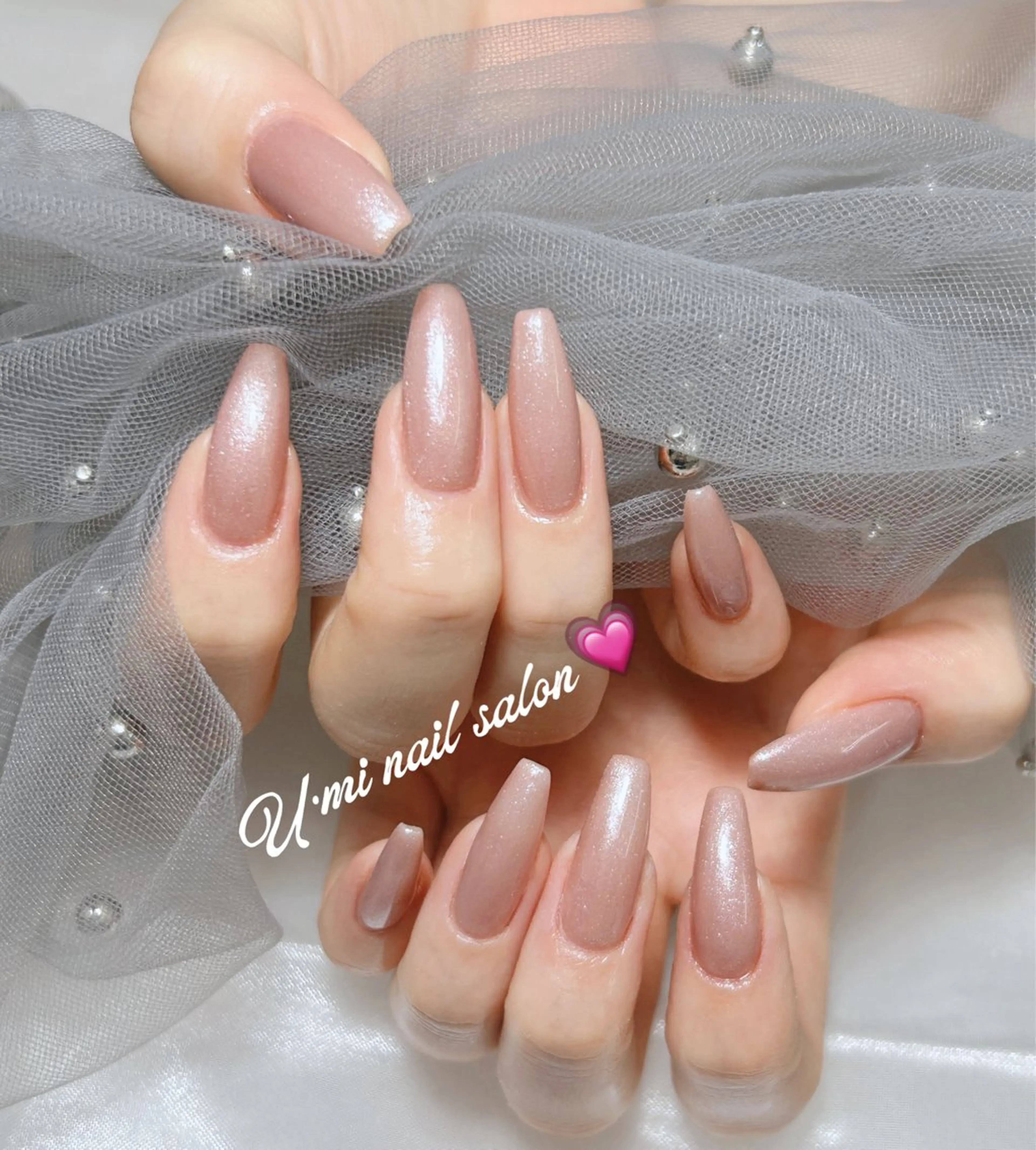 ネイル ワンカラーネイル U·Mi nail salon所属・U·Mi 上野御徒町容のネイルデザイン